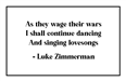 Luke Zimmerman Haiku