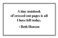 Beth Henson Haiku