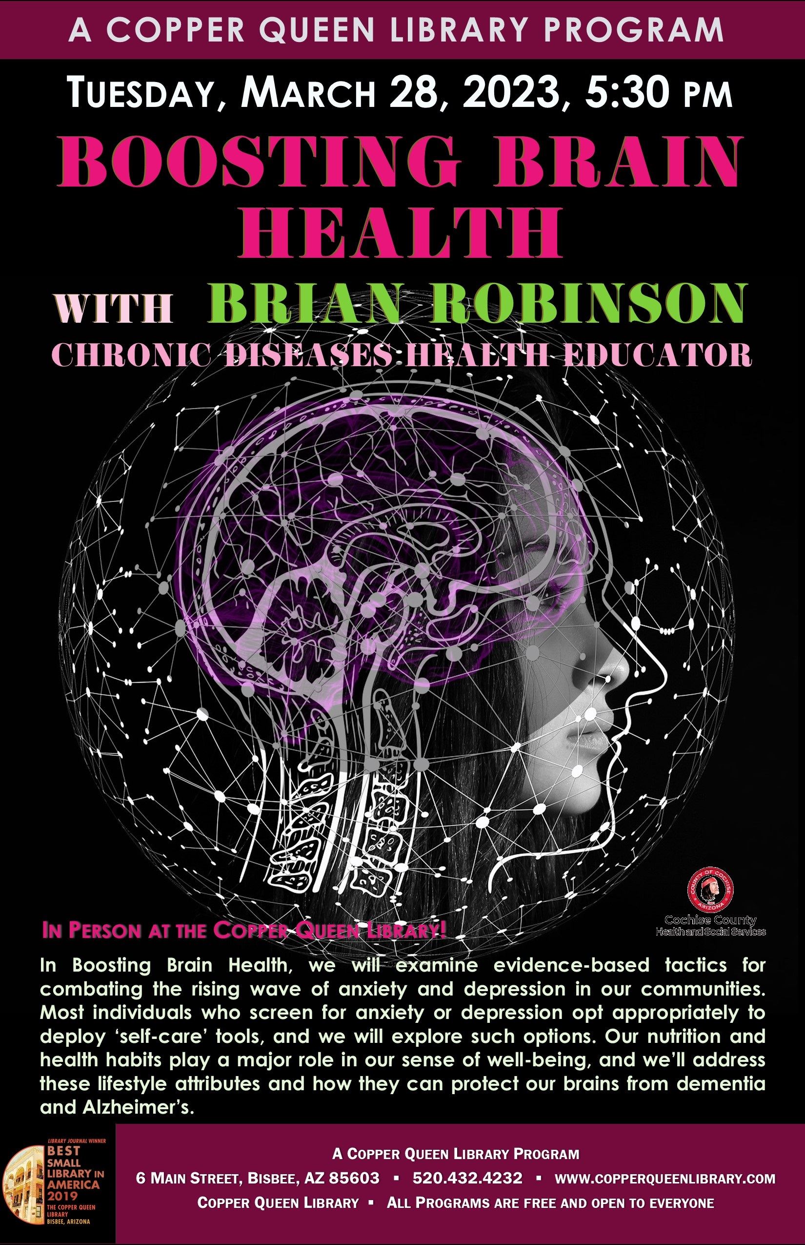 CQL CCHS BRIAN ROBINSON BRAIN HEALTH 3.28.2023