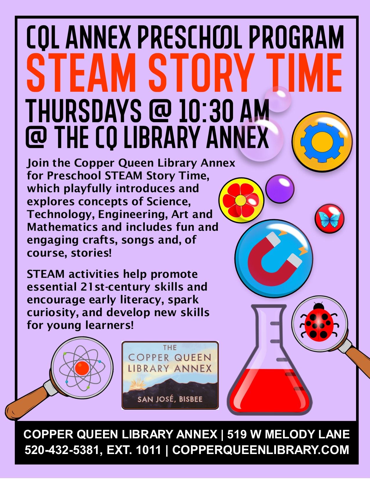 STEAM Story Time Poster 2023