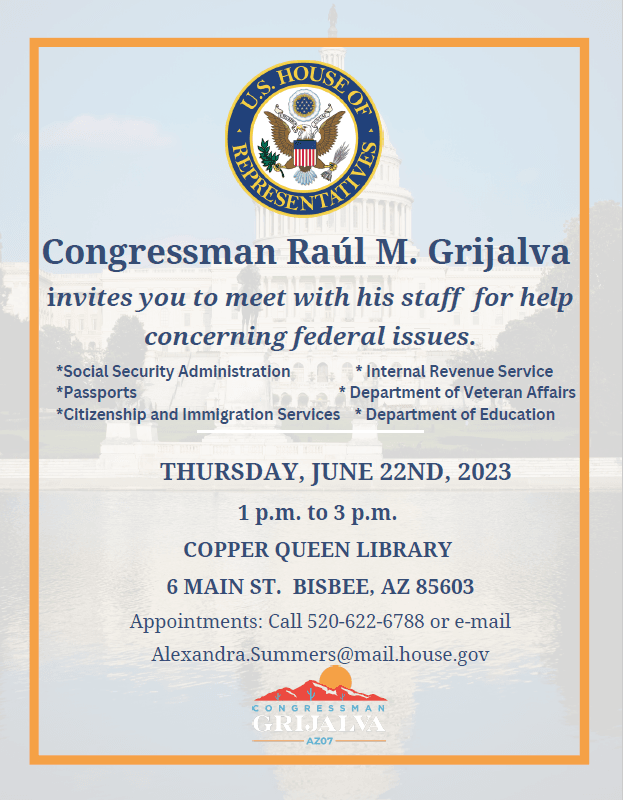 Grijalva Office Hours 6.2023