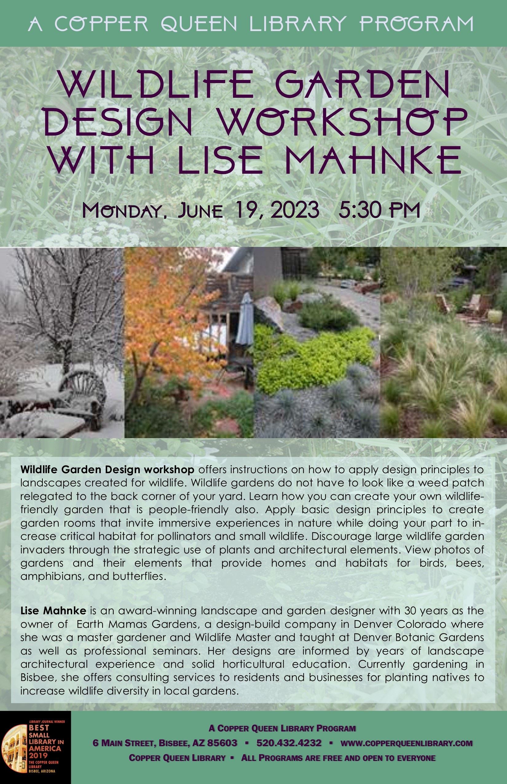 CQL WILDLIFE GARDEN DESIGN LISE MAHNKE 6.19.2023