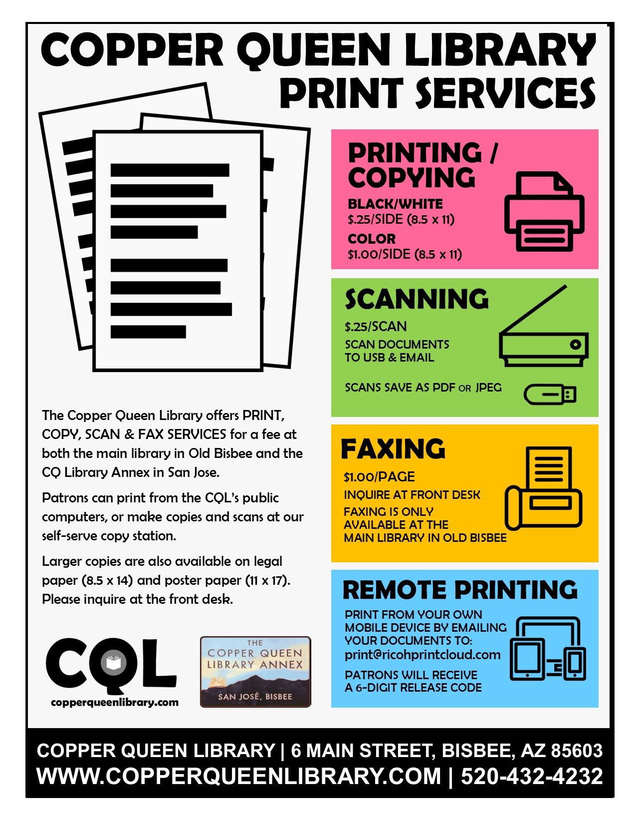 Print Services Poster 2023