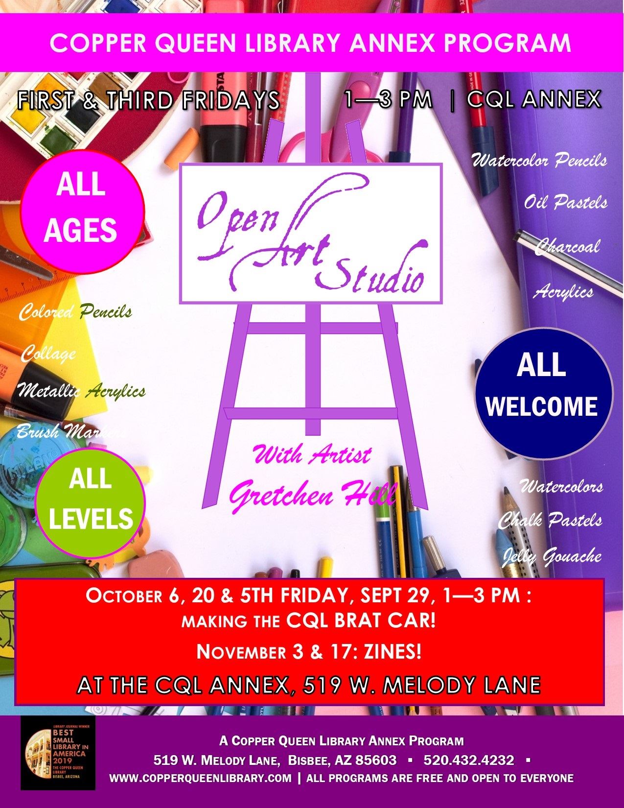 CQL ANNEX OPEN ART STUDIO SEPT 2023 GRETCHEN HILL