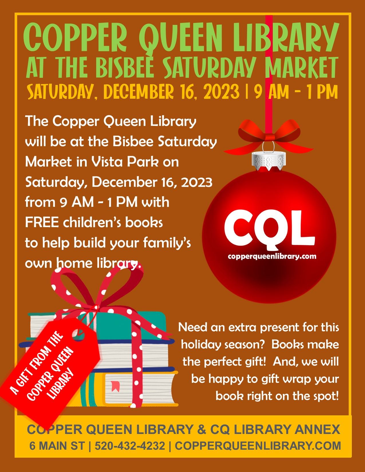 December Saturday Market Poster 2023