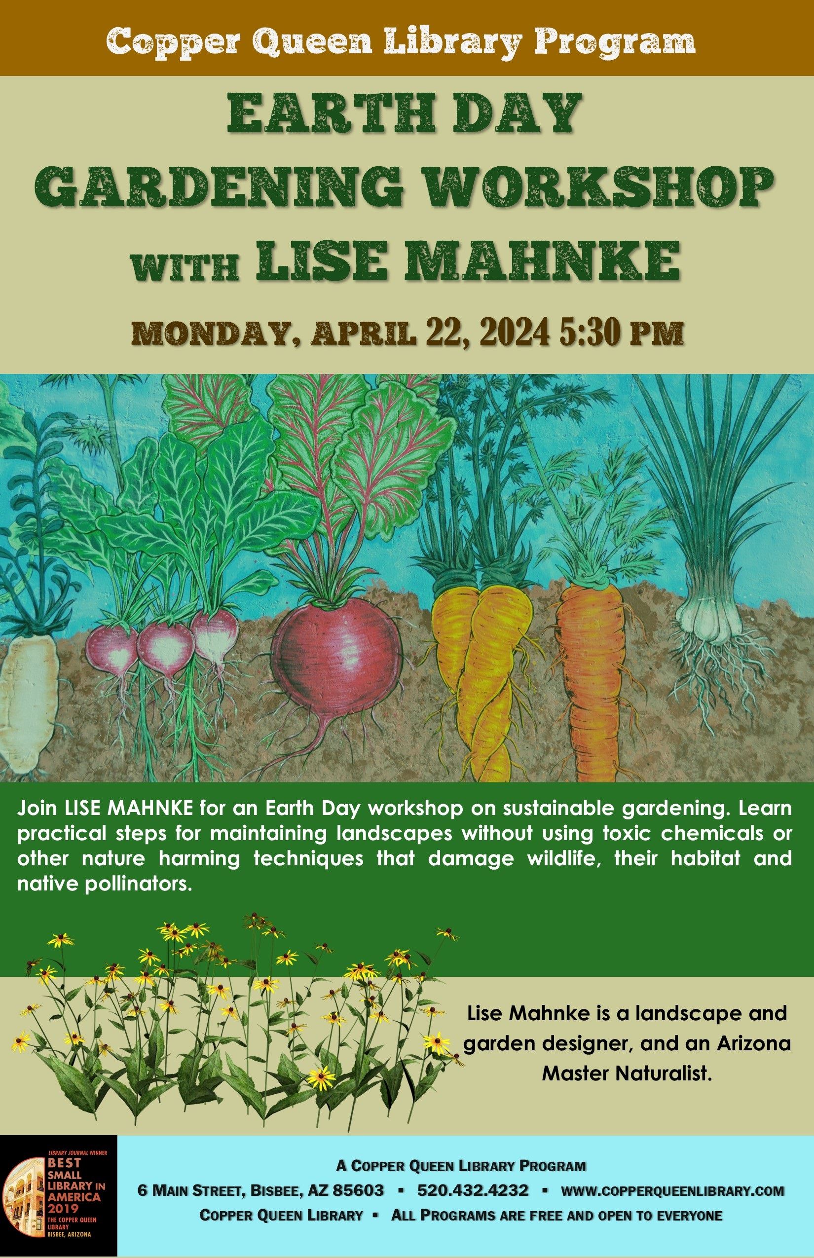 CQL LISE MAHNKE EARTH DAY GARDENING WORKSHOP 4.22.2024