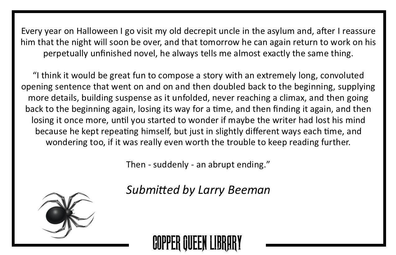 Larry Beeman Horror 2024