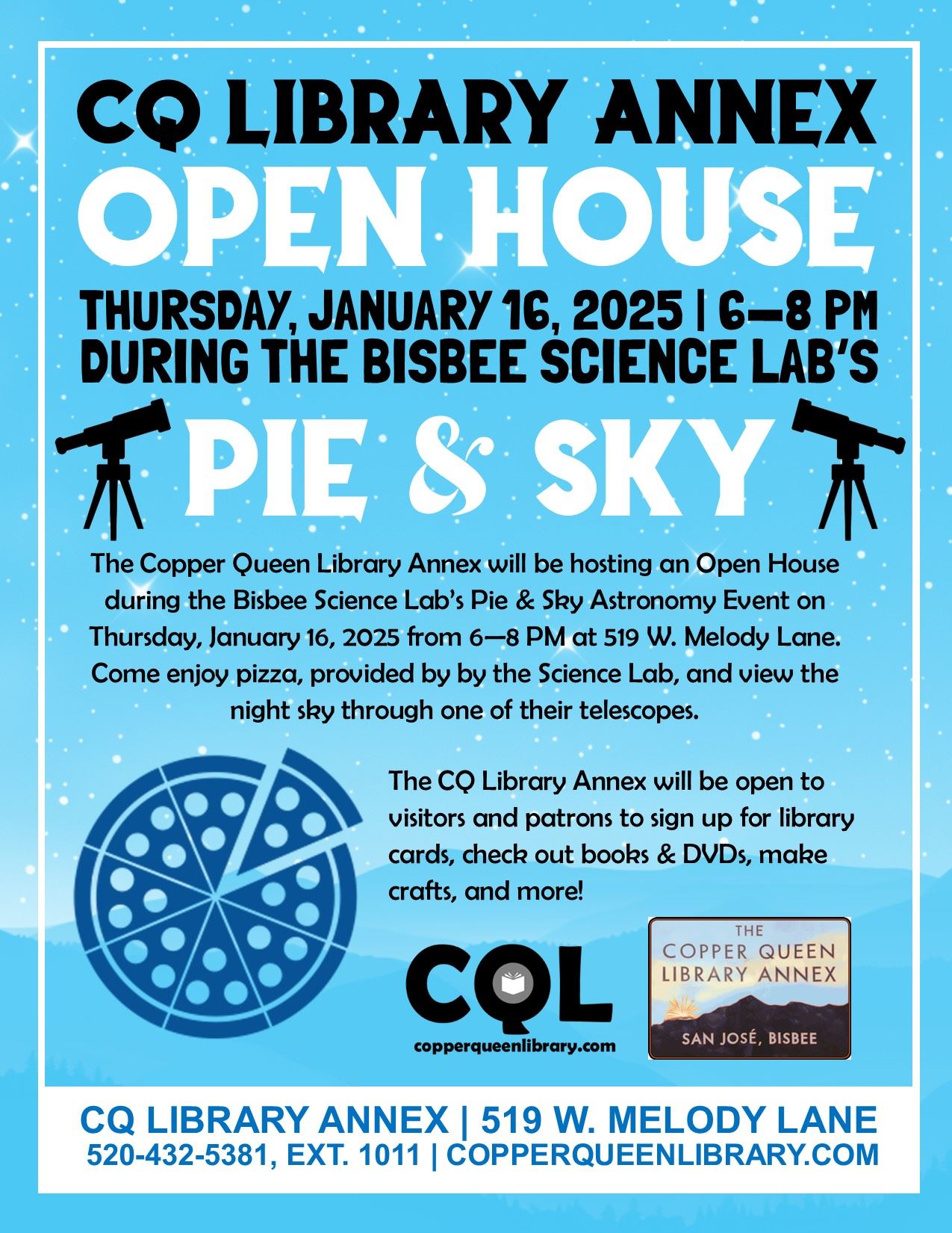 Annex Open House Poster January 2025
