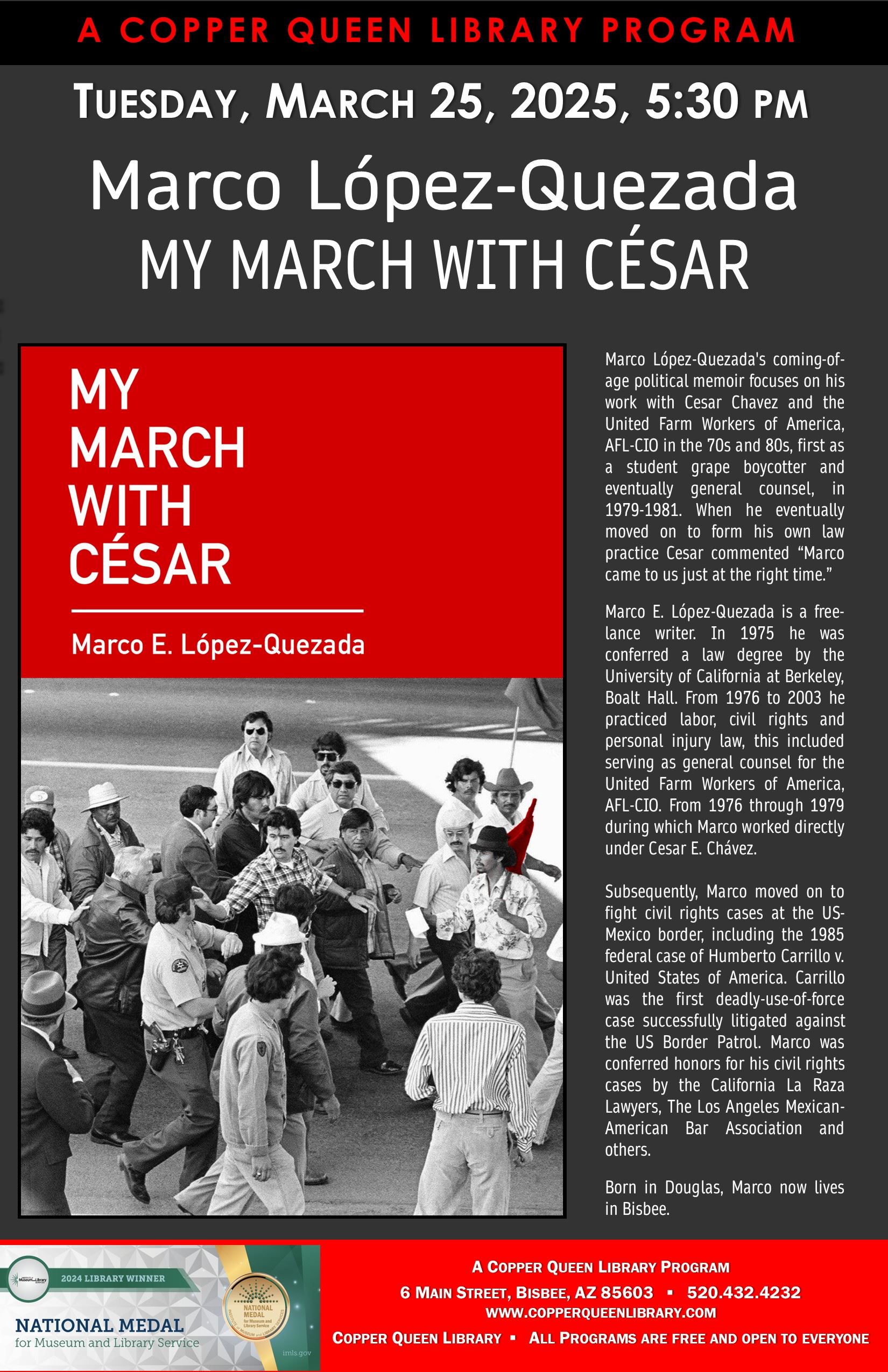 CQL MARCO LOPEZ QUEZADA MY MARCH WITH CESAR 3.25.2025