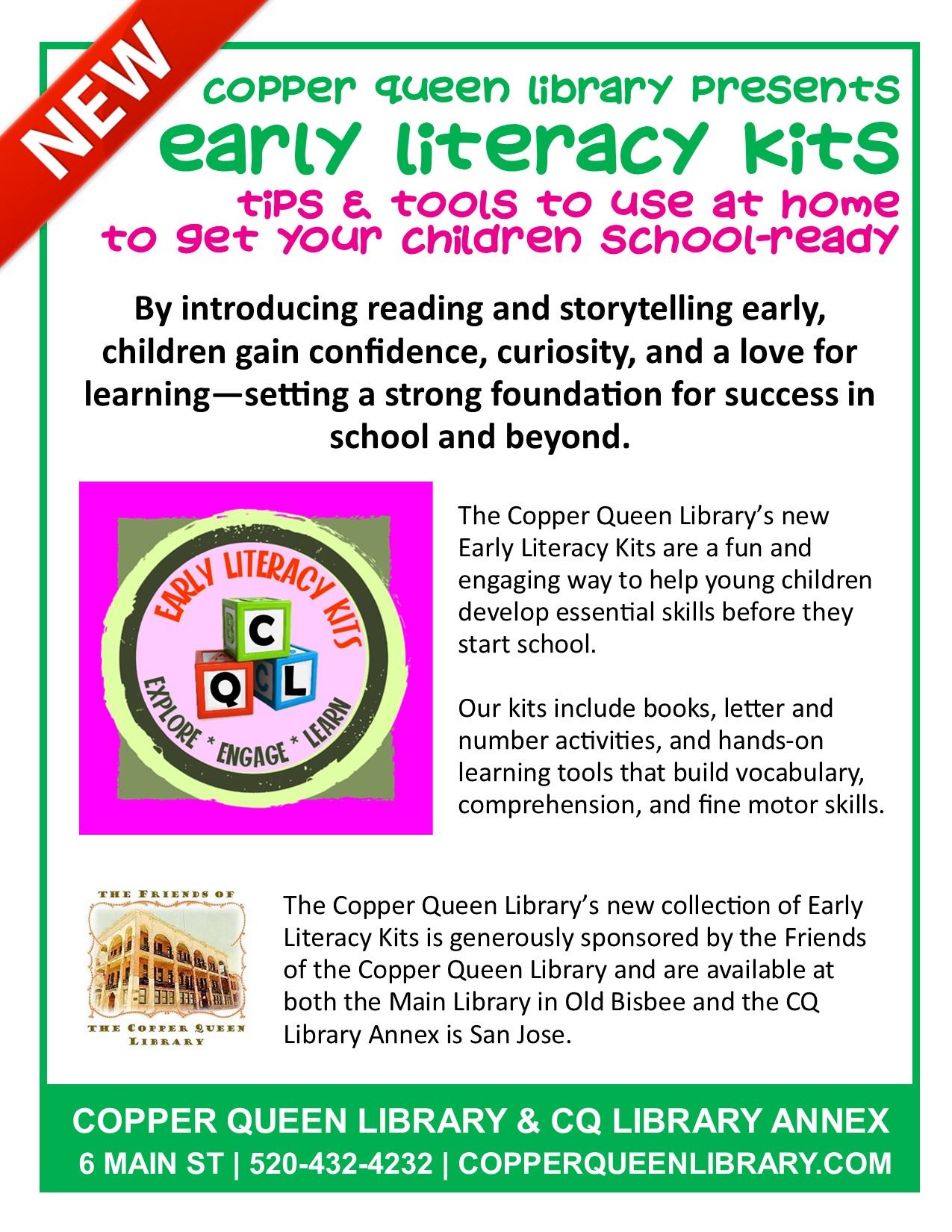 Early Literacy Kit Poster 2025