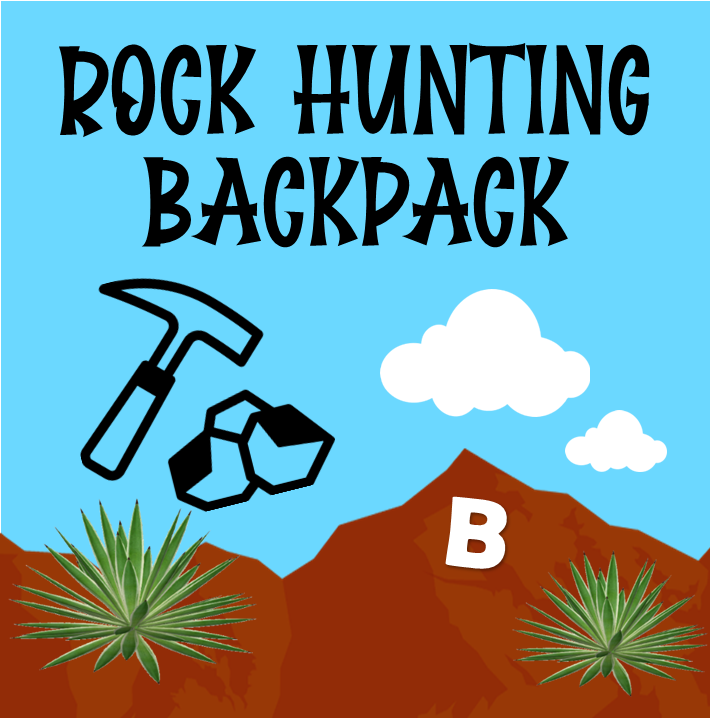 Rock Hunting Backpack Square Icon 2025