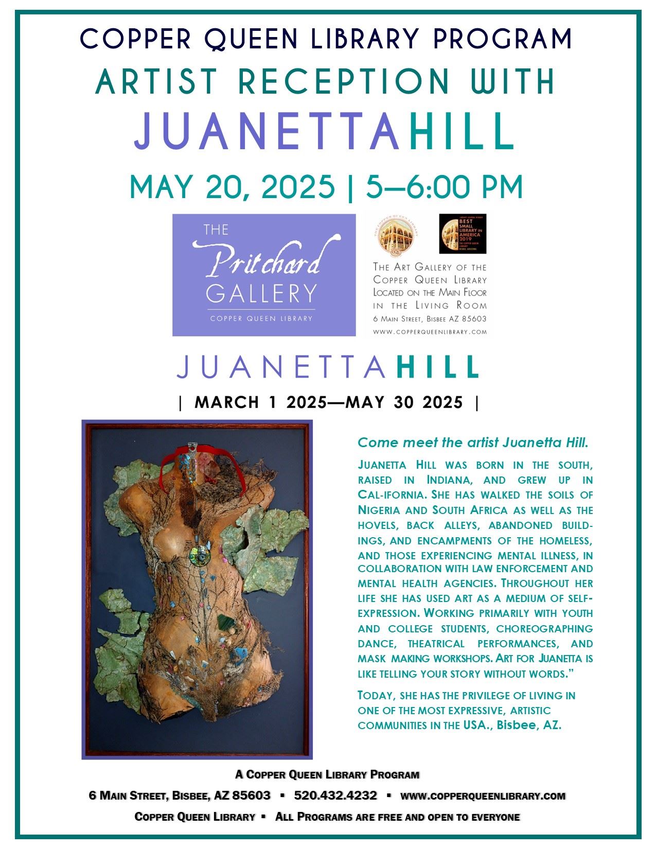 CQL JUANETTA HILL PRITCHARD RECEPTION