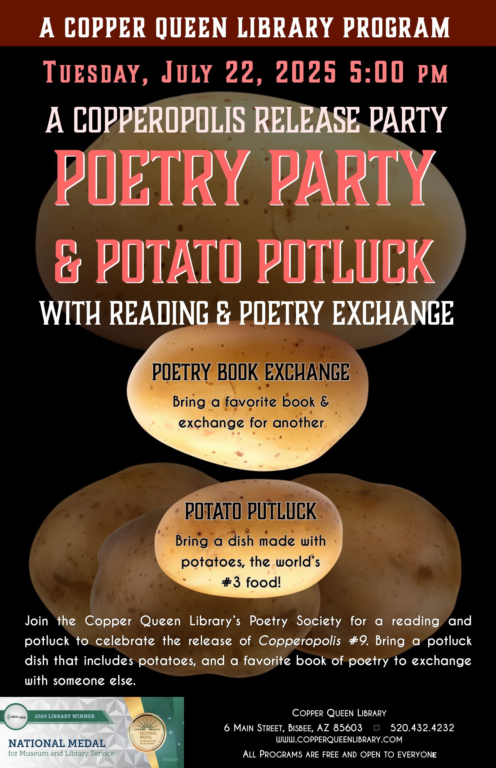 CQL POETRY POTATO PARTY 7.22.2025