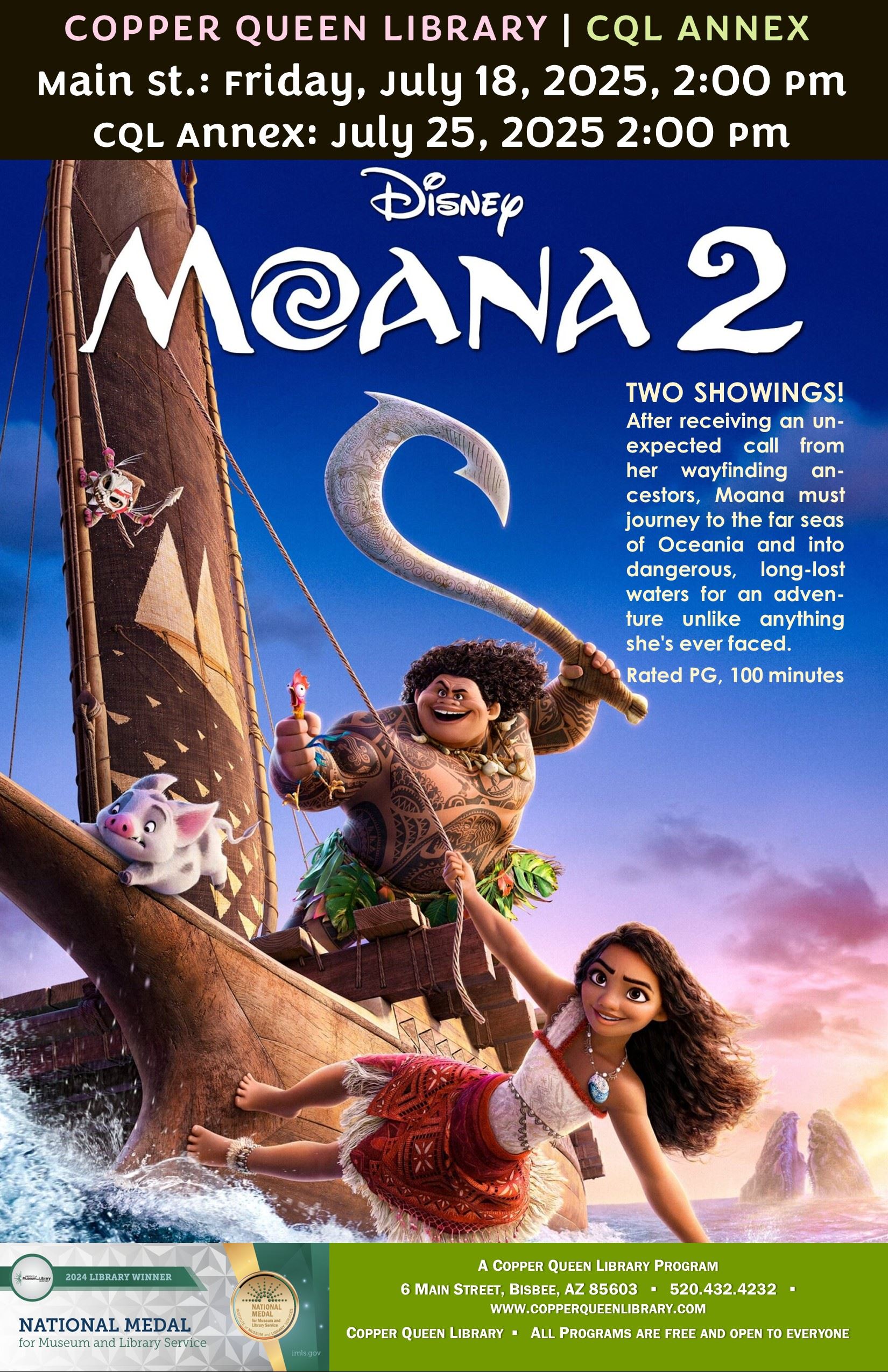 CQL MOANA 2 FILM JULY 2025