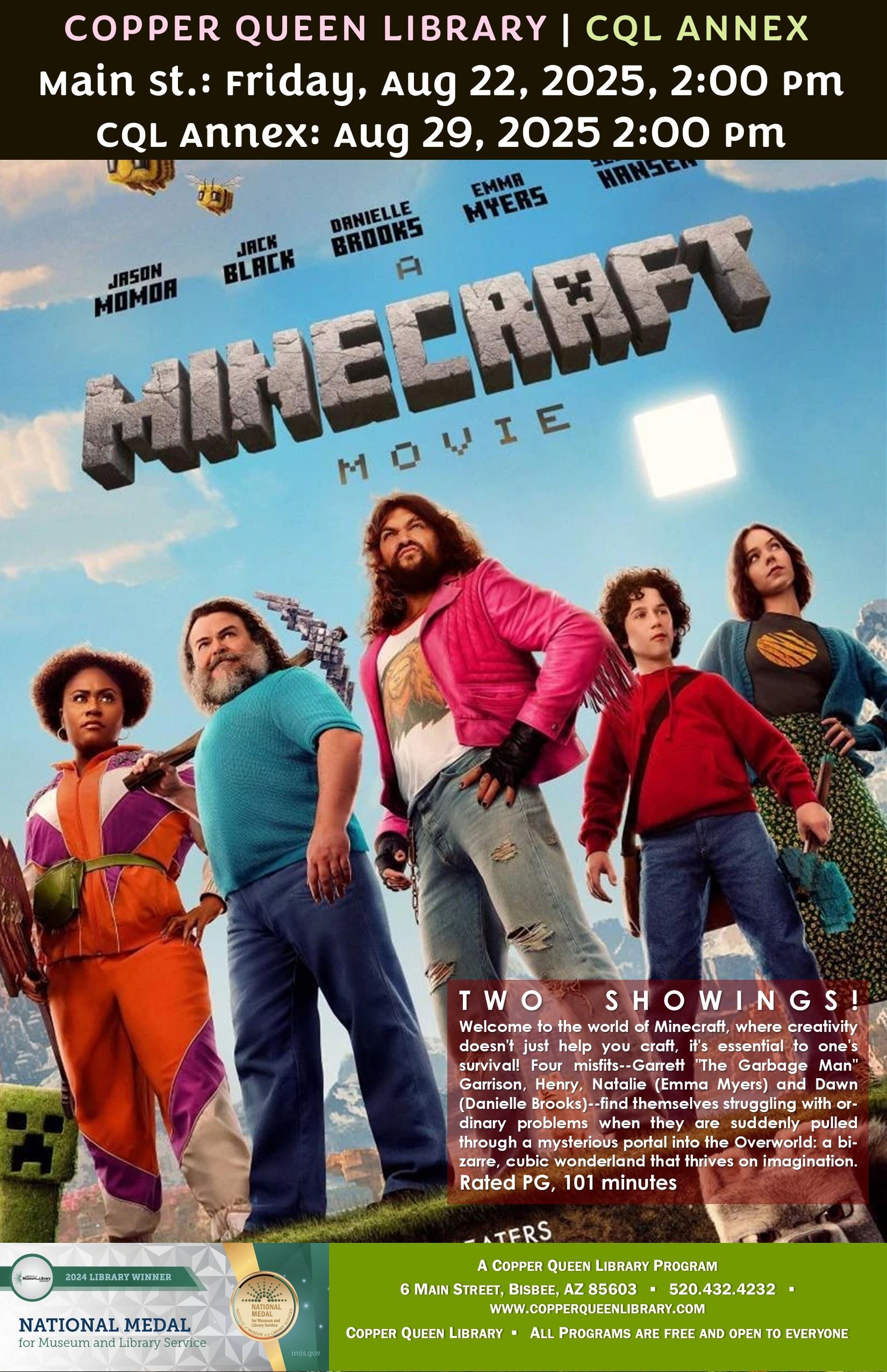 CQL FRIDAY FILM MINECRAFT AUG 2025