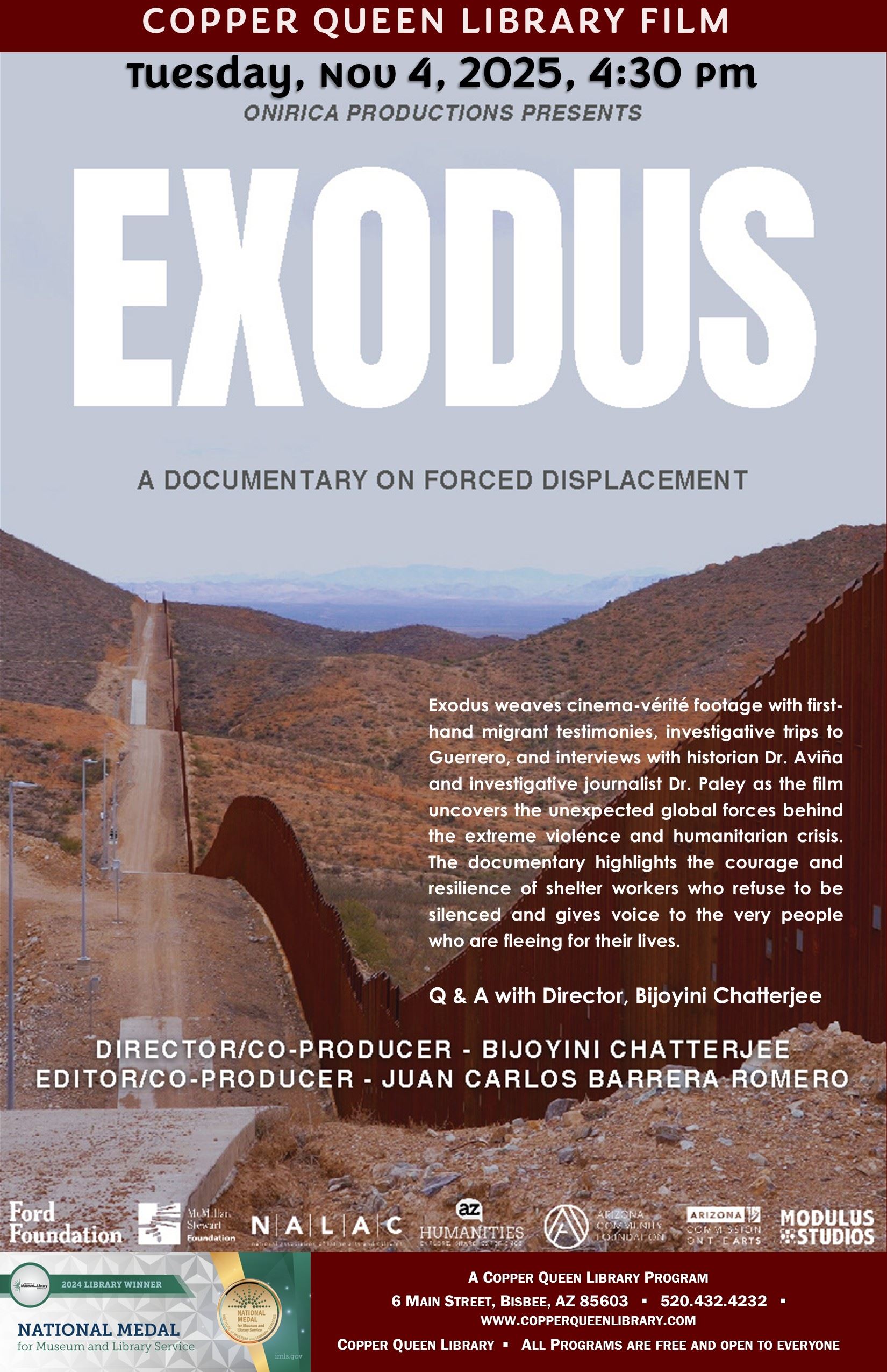 CQL FILM EXODUS BIJOYINI CHATTERJEE 11.4.2025