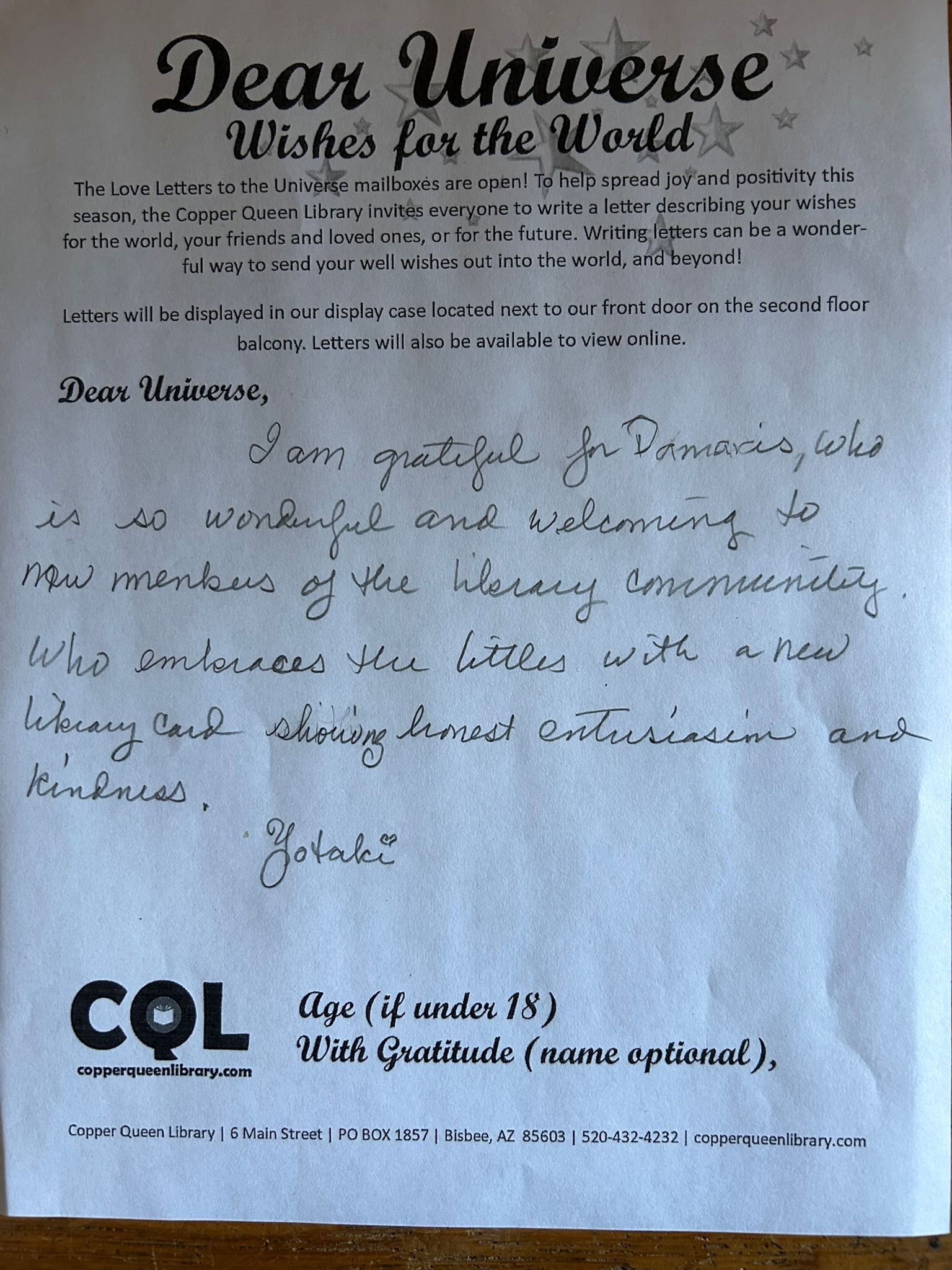 Yotaki Love Letter 2025