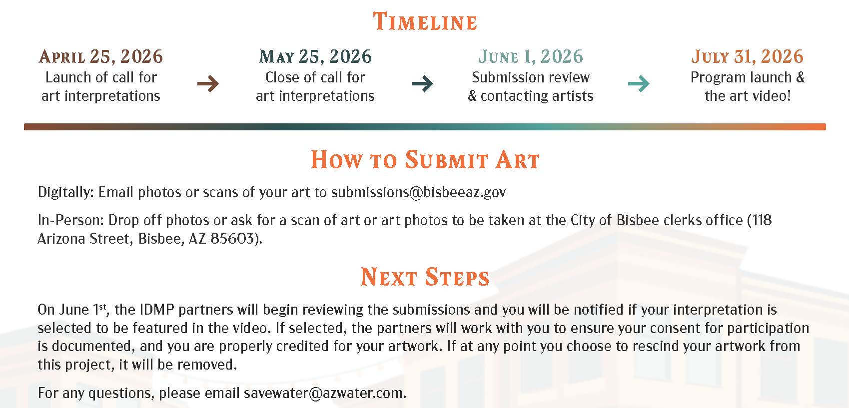 0426 Bisbee Call for Art v.3- 2