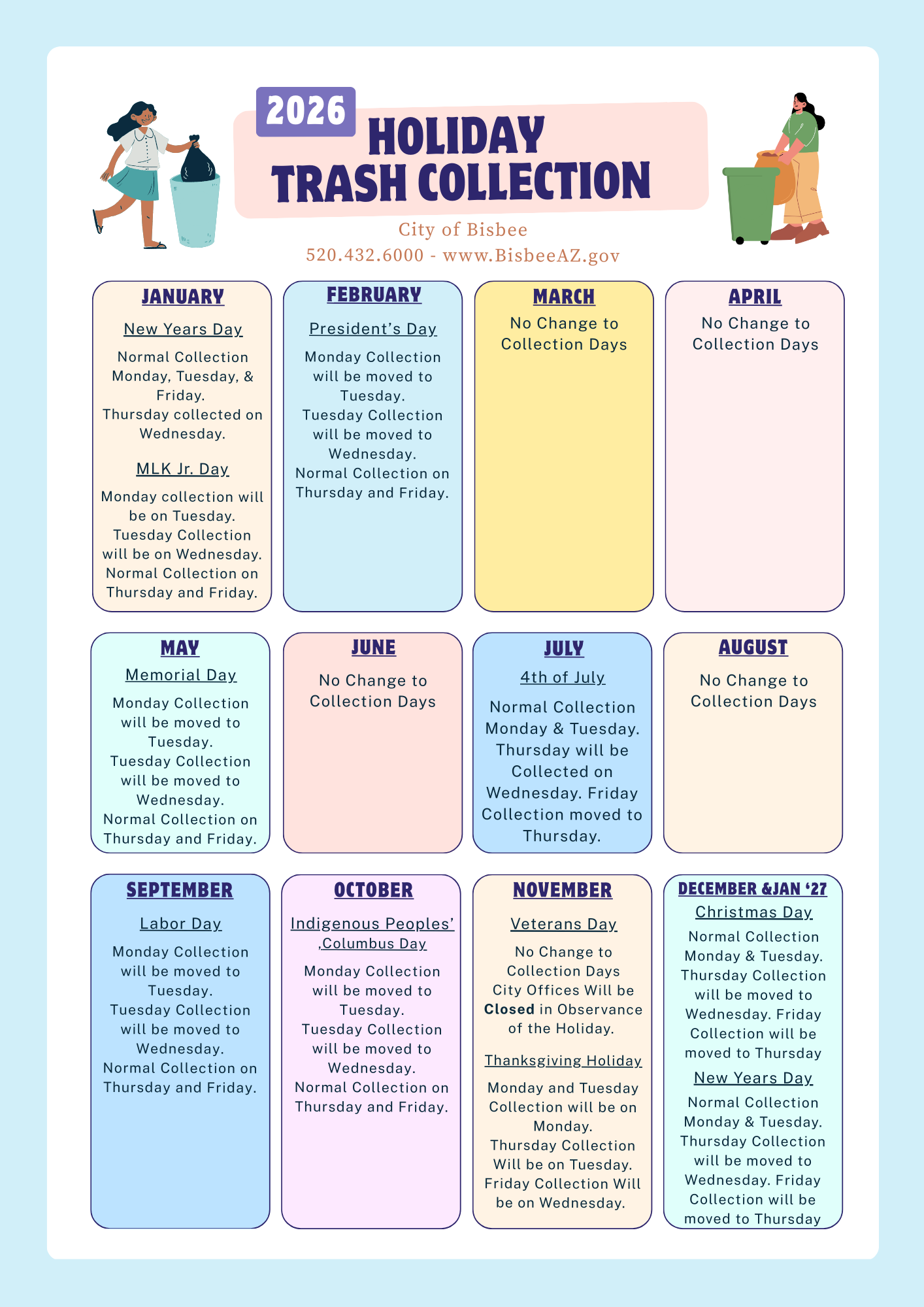 2026 Garbage Calendar Draft 010526