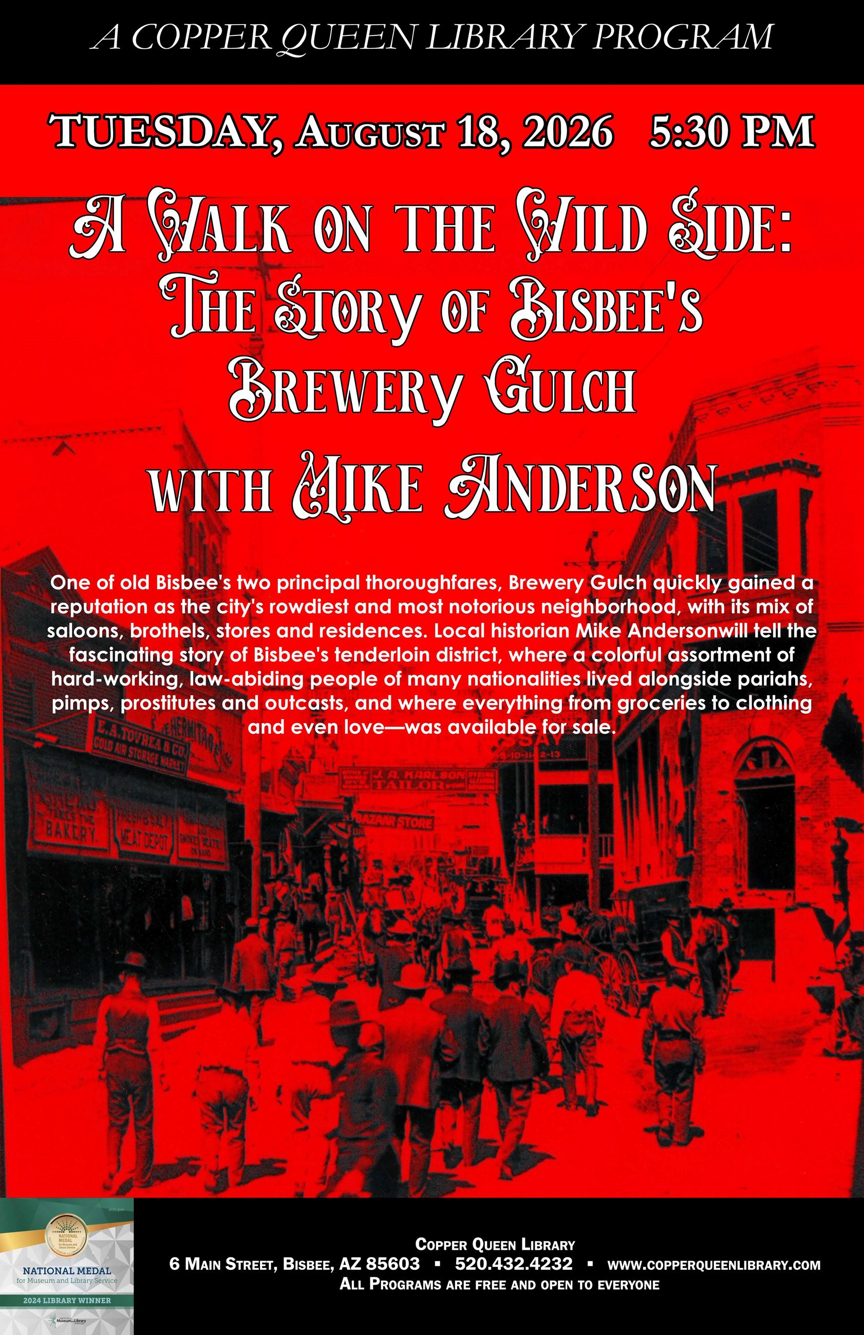 CQL MIKE ANDERSON WALK ON WILD SIDE 8.18.2026