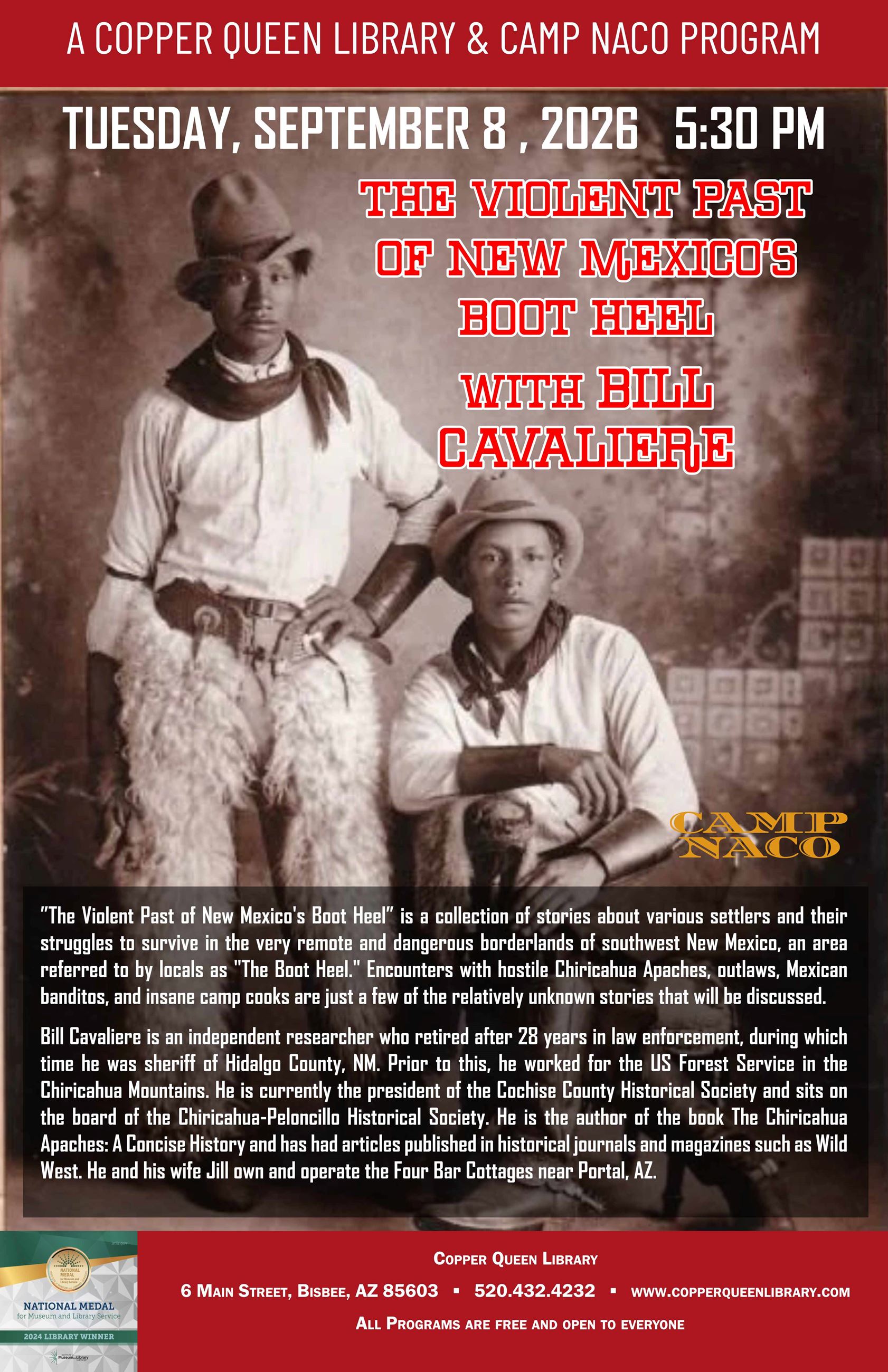 CQL CAMP NACO BILL CAVALIERE BOOTHEEL 9.8.2026