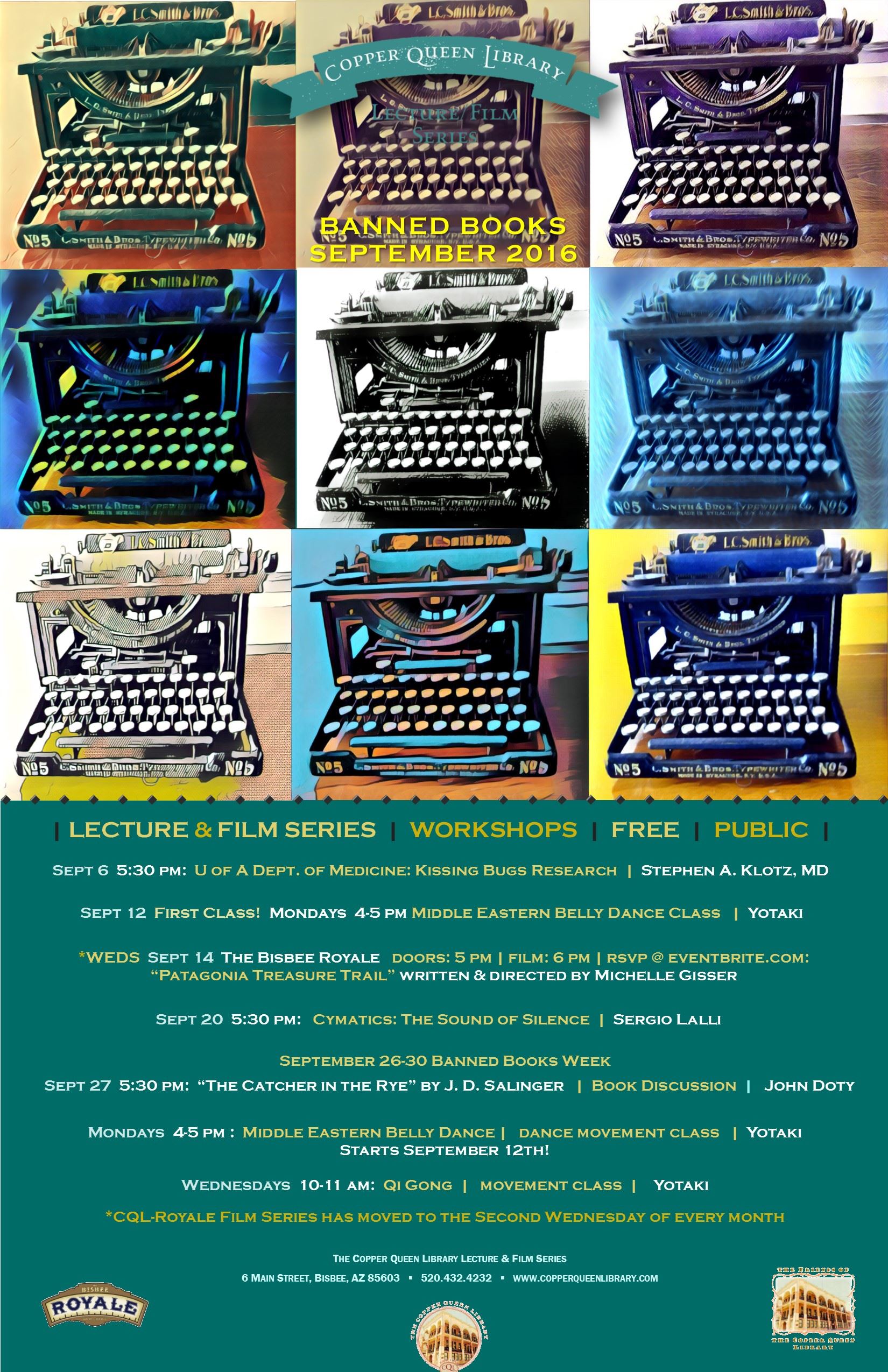 SEPTEMBER 2016 MONTHLY SCHEDULE