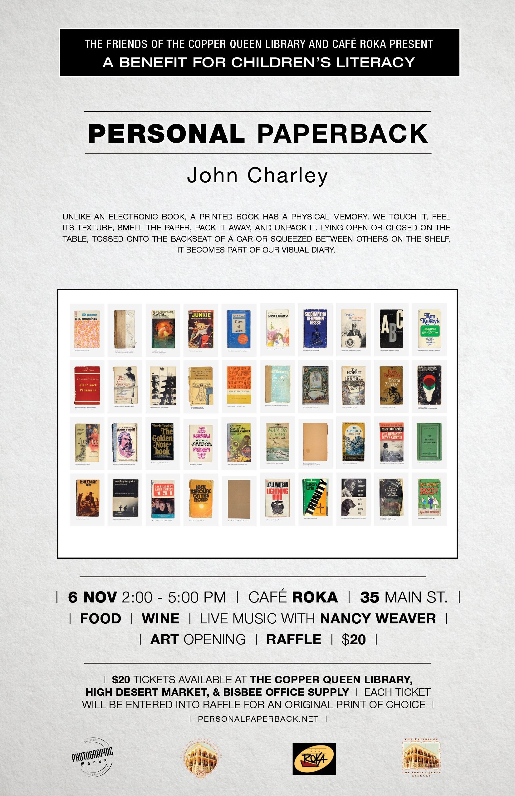 CQL PERSONAL PAPERBACK BENIFIT POSTER 11 X 17 FIN