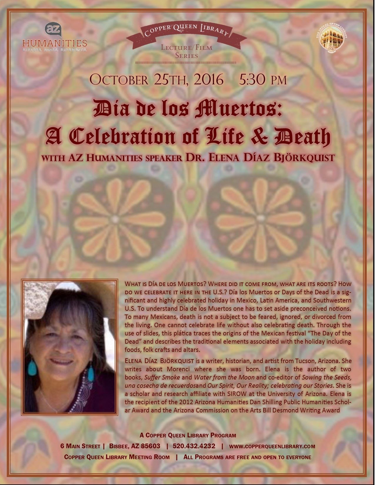 OCT.25.2016 BJORKQUIST DIA DE LOS MUERTOS POSTER 8.5x11