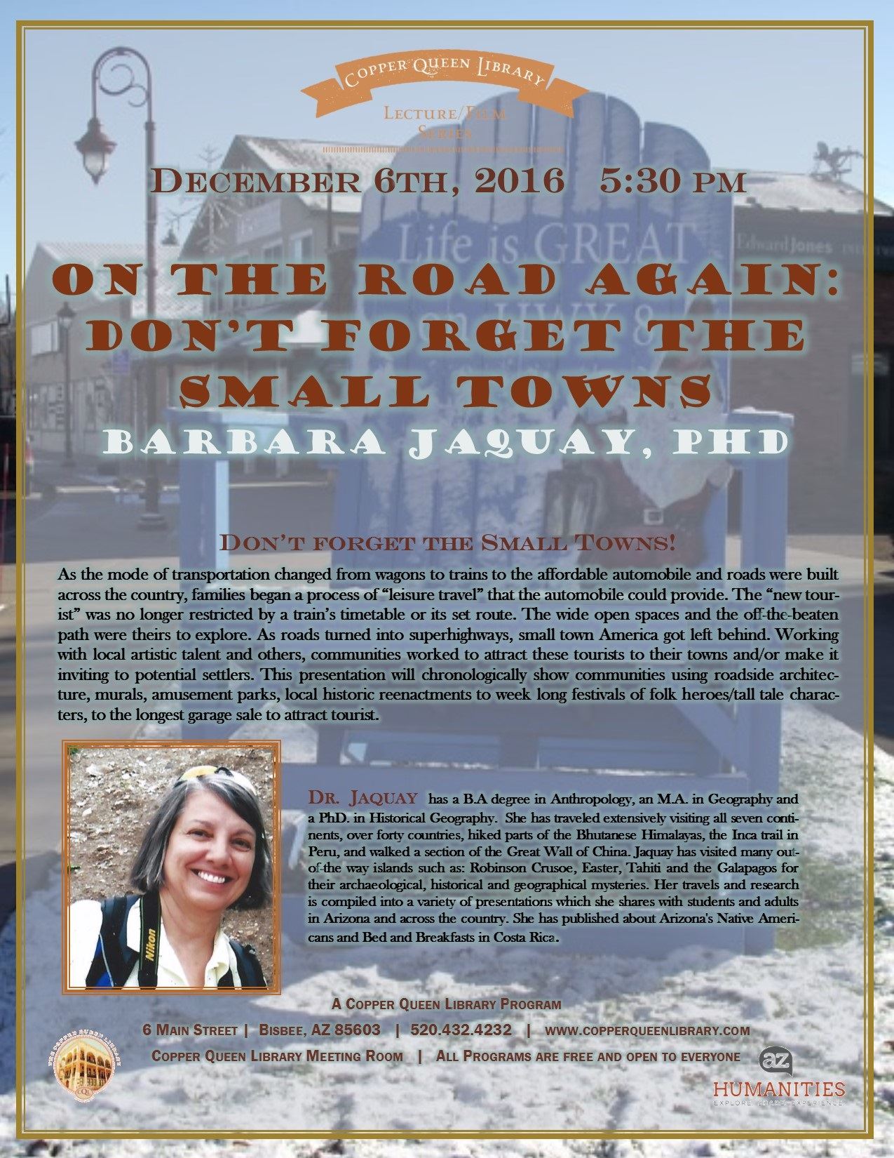 DEC 6.2016ON THE ROAD JAQUAY HUMANITIES POSTER 8.5x11