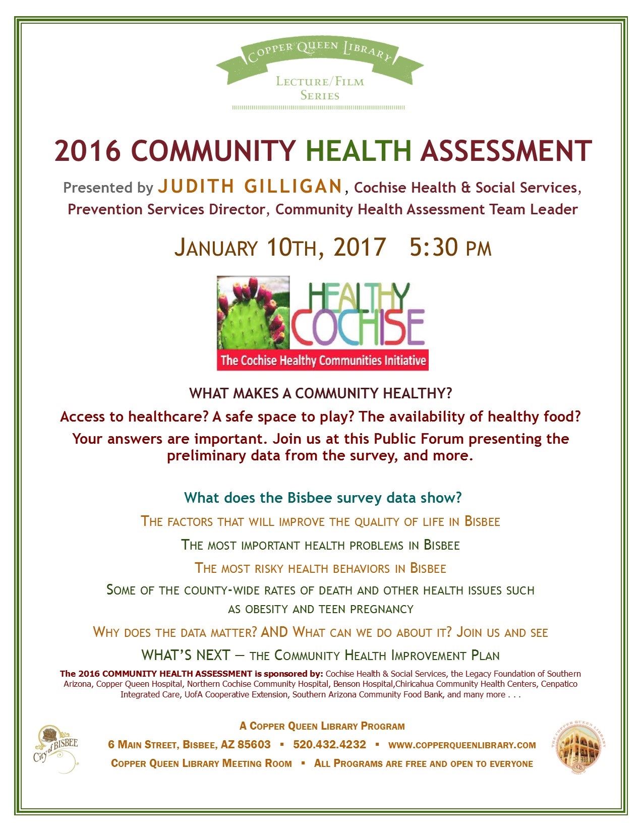 HEALTH ASSESMENT 1.10.17 POSTER 8.5x11