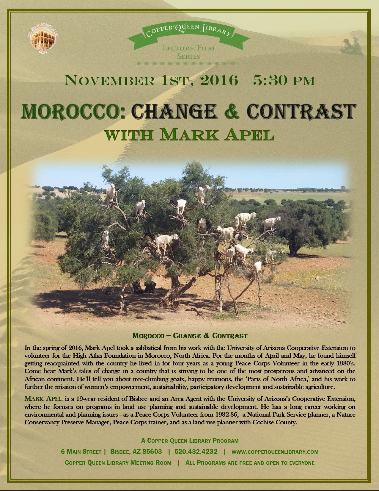 NOV.1.2016 MARK APEL MORROCCO POSTER 8.5x11