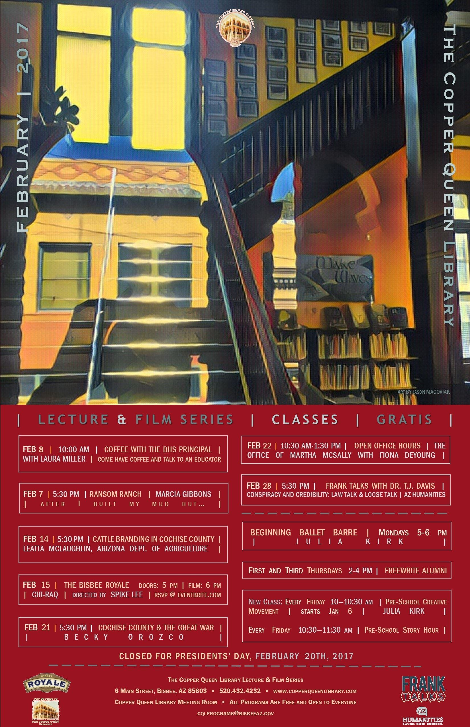 FEBRUARY 2017 MONTHLY SCHEDULE