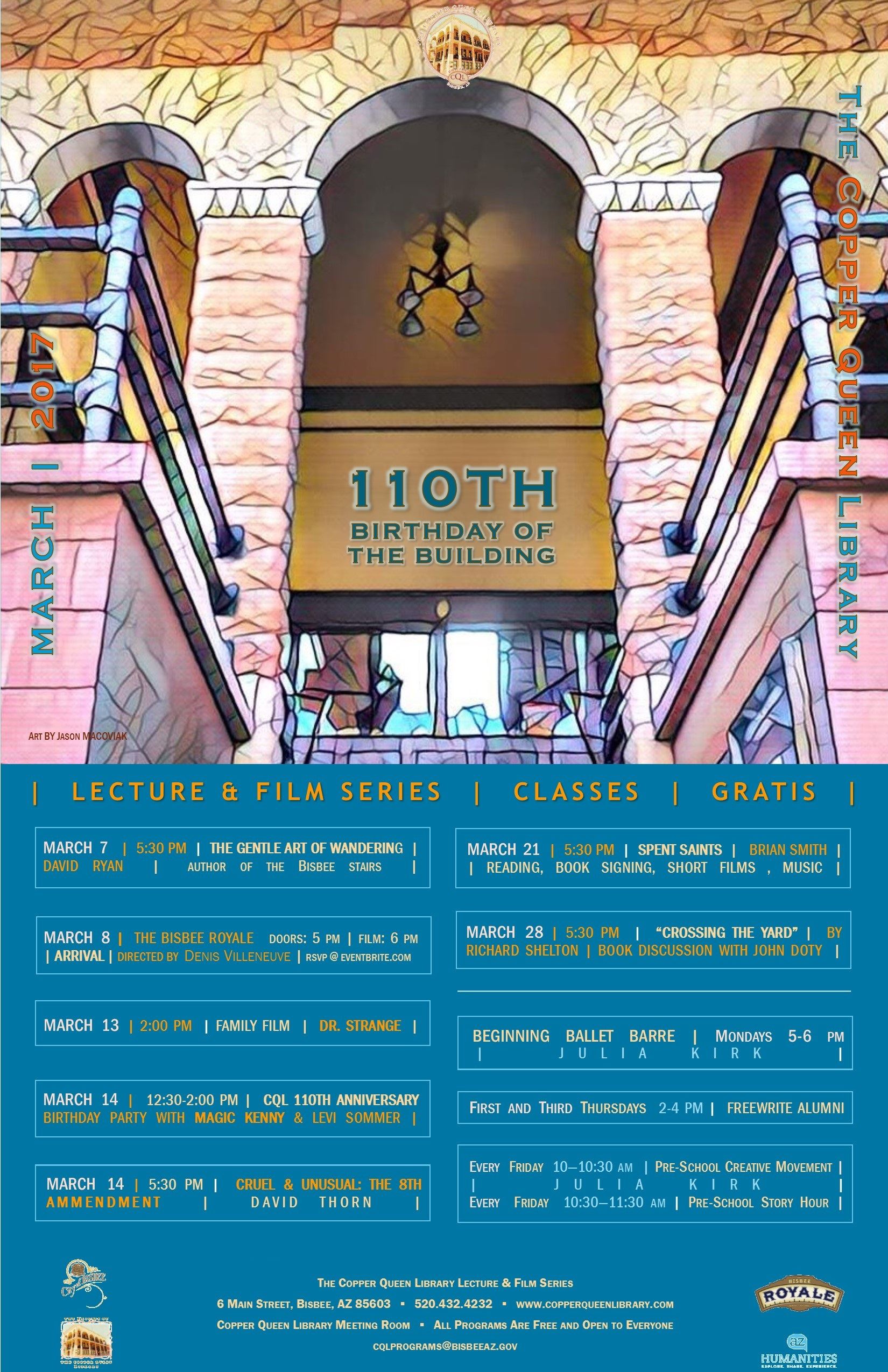 MARCH 2017 MONTHLY SCHEDULE