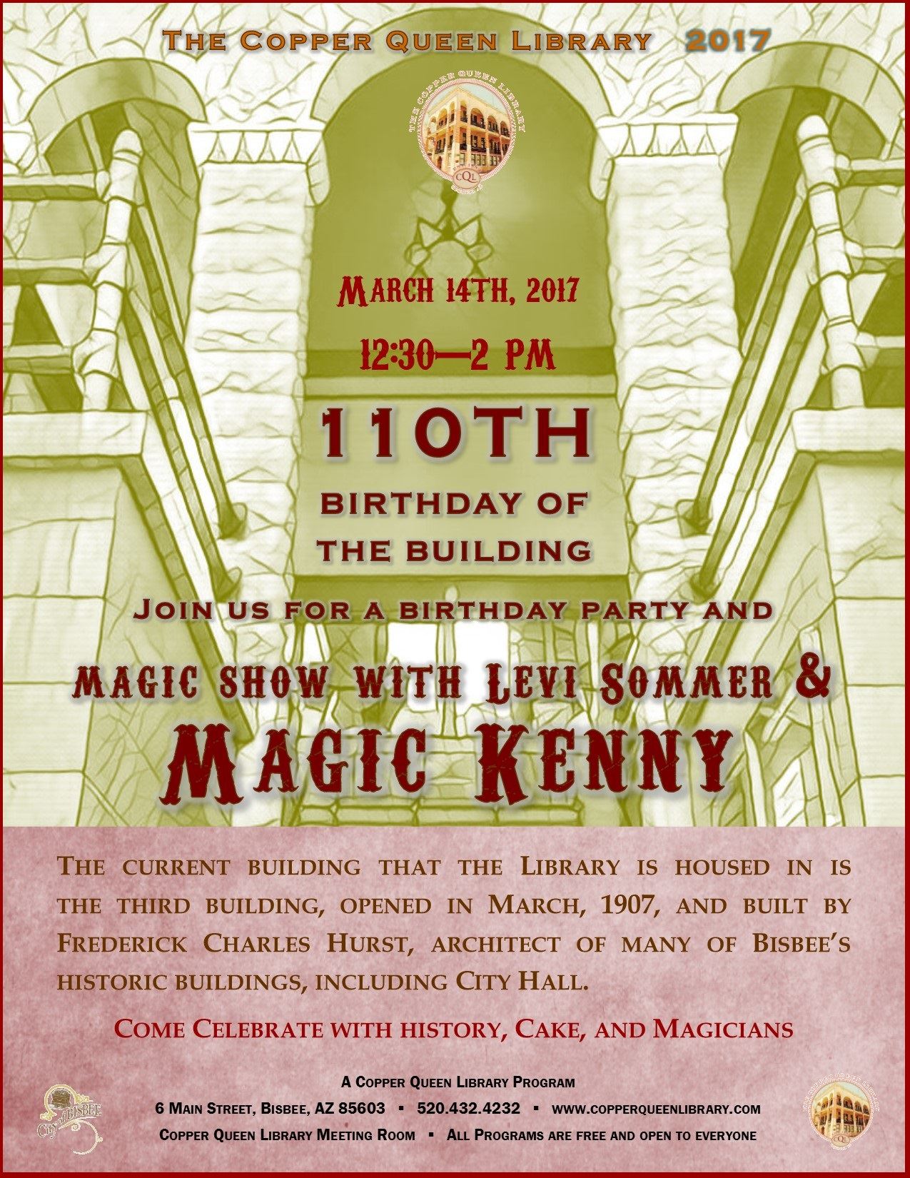 110th CQL BIRTHDAY PARTY POSTER 8.5 X 11