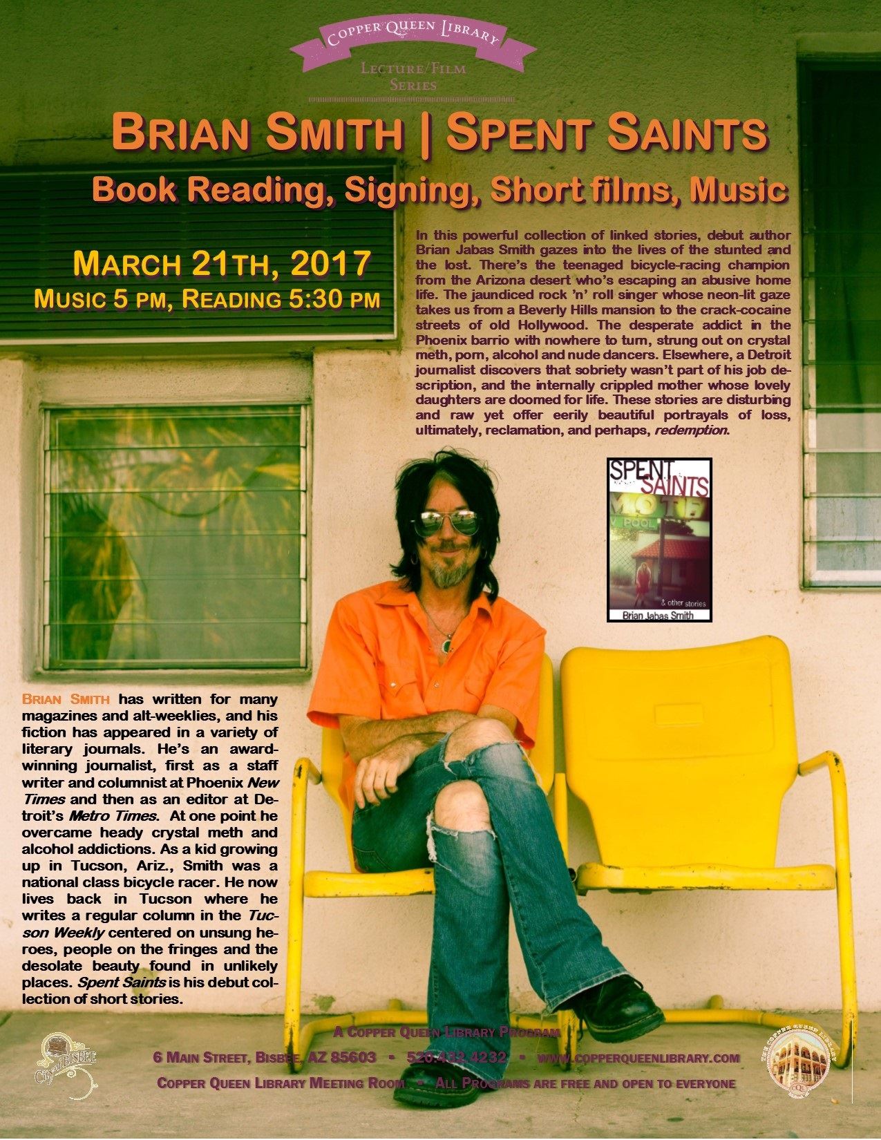 SPENT SAINTS BRIAN SMITH 3.21.17 POSTER 8.5x11