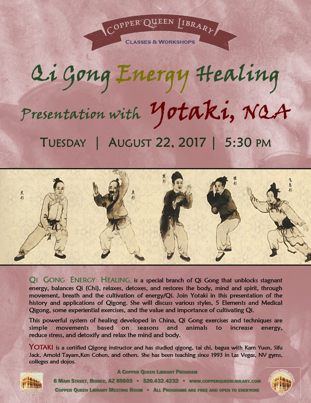 YOTAKI QI GONG POSTER 8.15.17 8.5 x 11