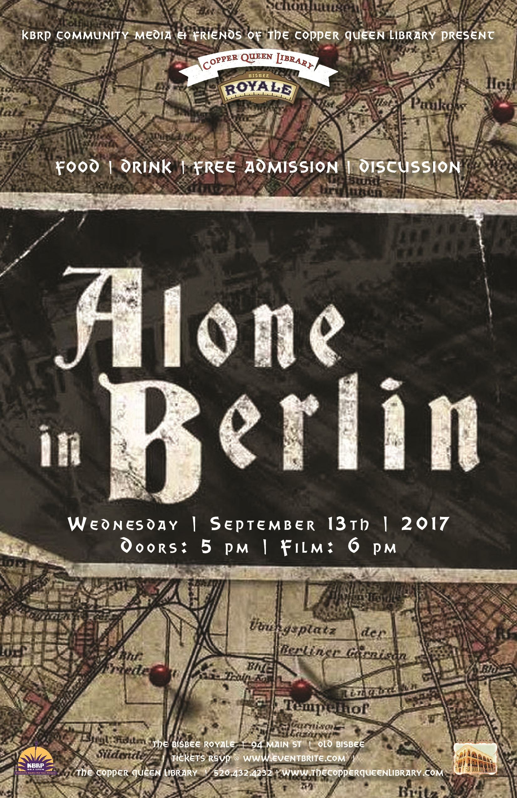 CQL ROYALE ALONE IN BERLIN  SEPT 2017 11 X 17