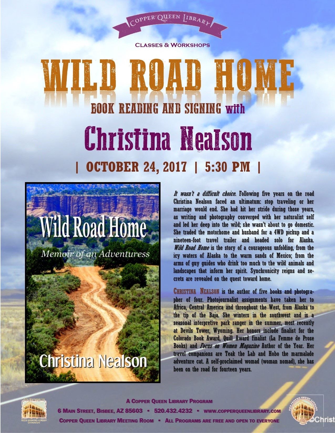 CHRISTINA NEALSON WILD RIDE HOME OCT 2017 8.5 x 11