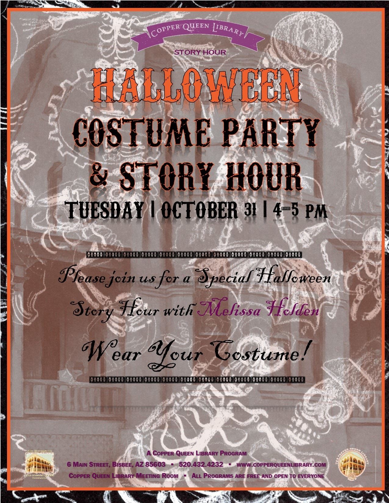 HALLOWEEN SPECIAL STORY HOUR POSTER 10.31.2017 8.5 x 11 3
