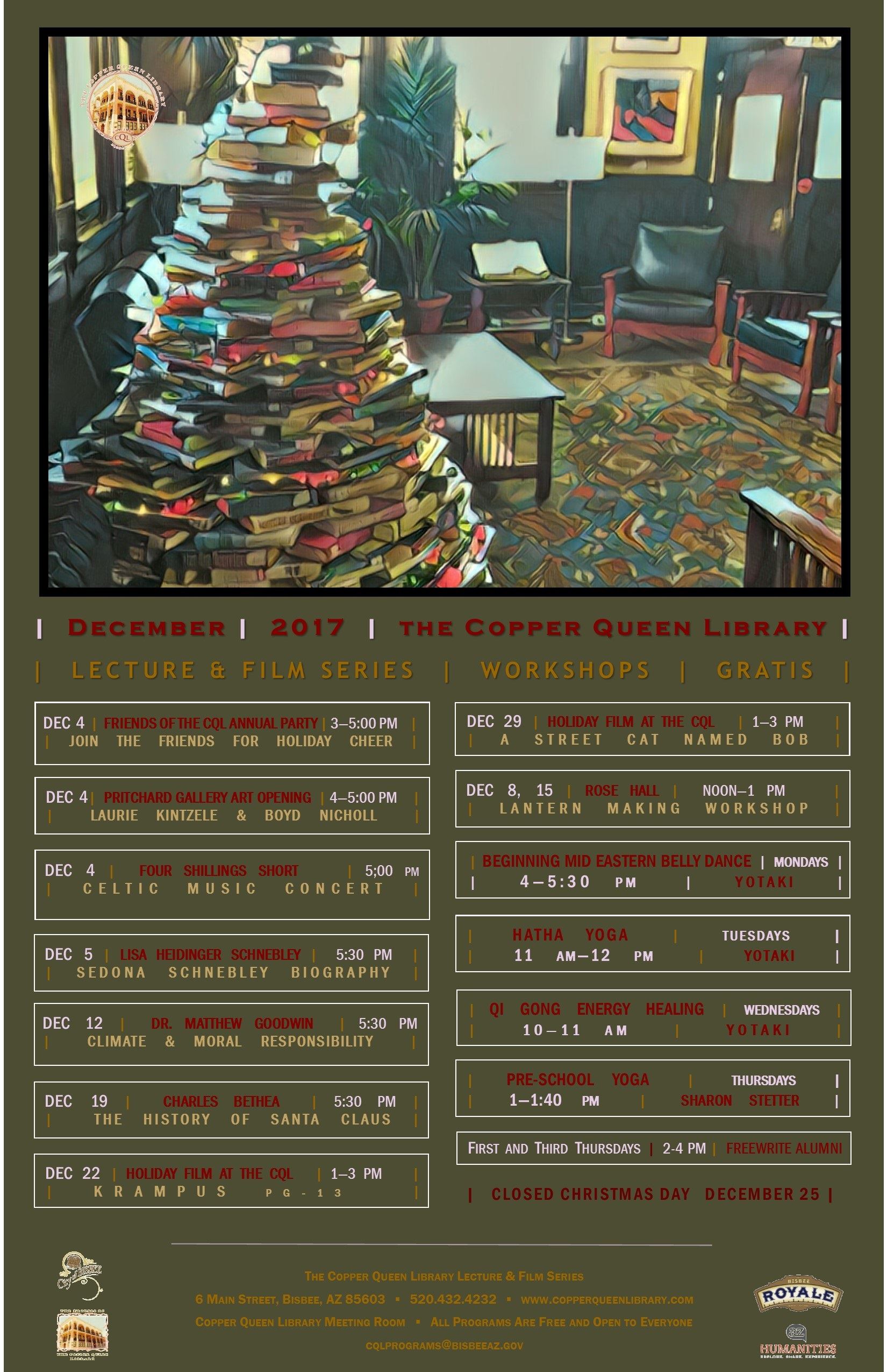 DECEMBER 2017 MONTHLY SCHEDULE