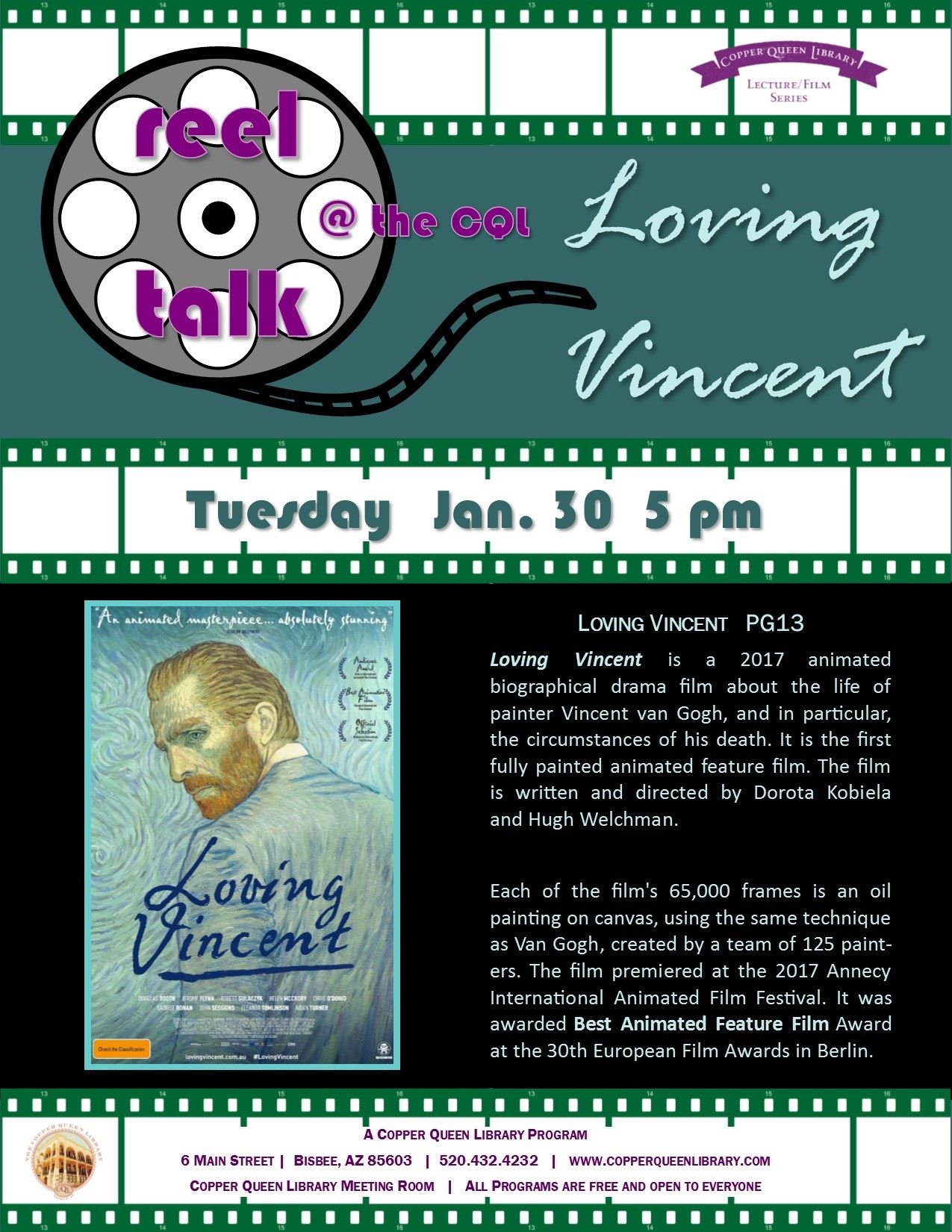 REEL TALK LOVING VINCENT 1.30.18  8.5 X 11