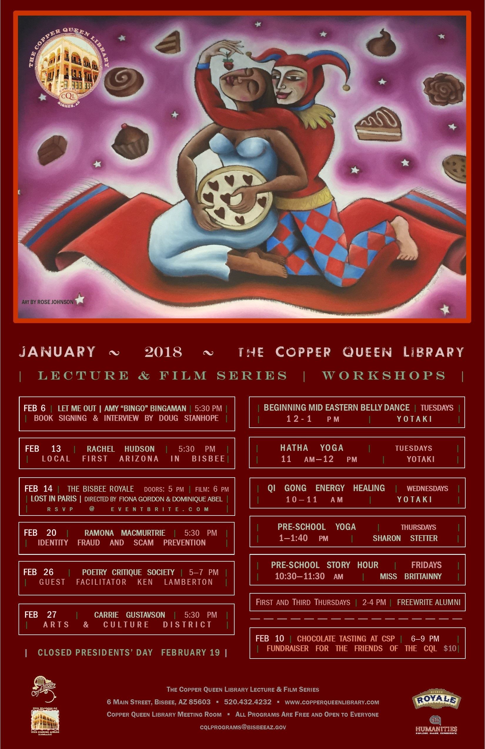 FEBRUARY 2018 MONTHLY SCHEDULE