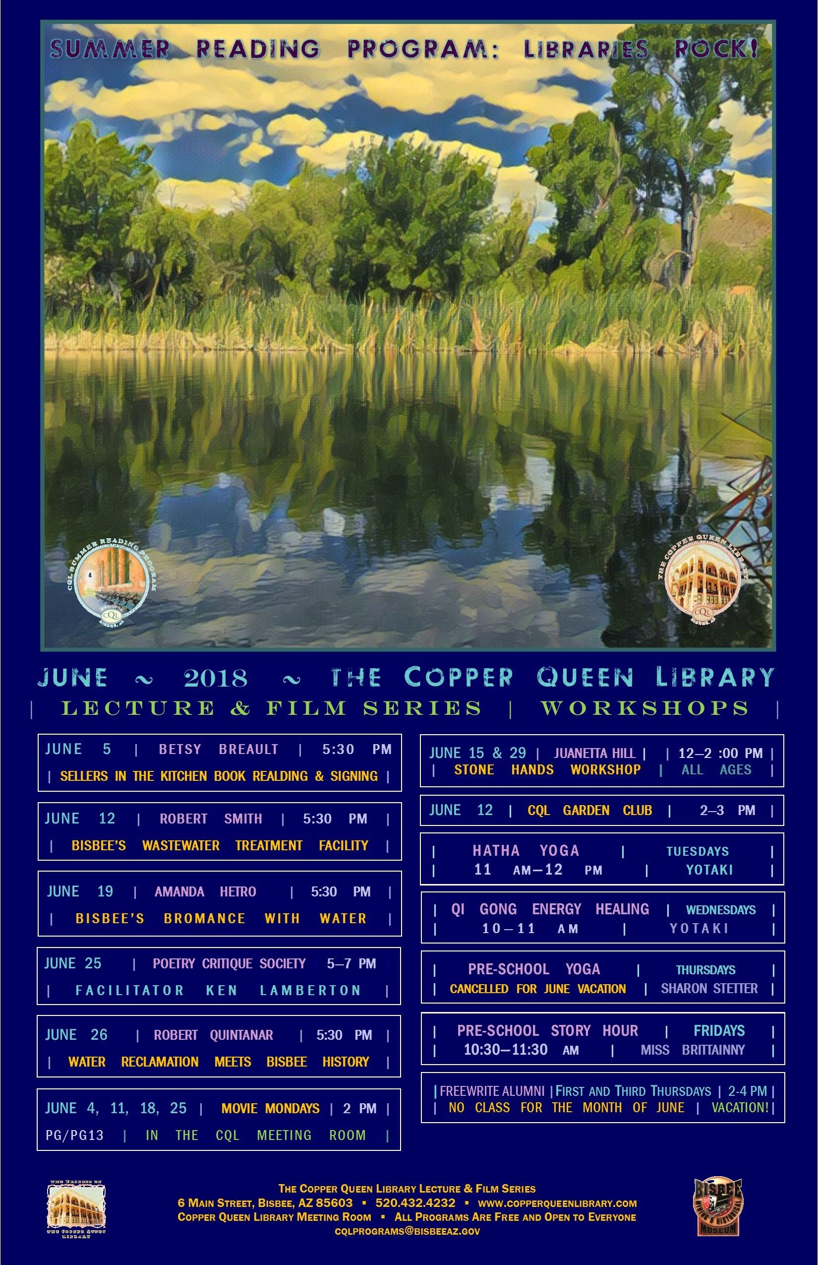 JUNE 2018 MONTHLY SCHEDULE