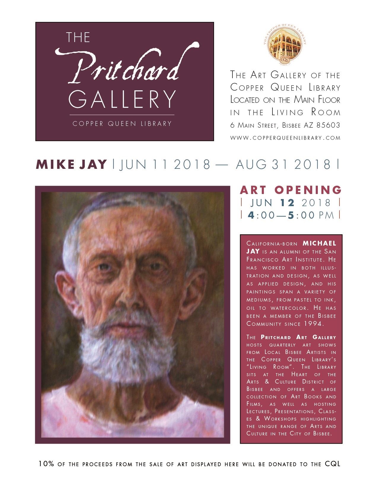 CQL PRITCHARD GALLERY MIKE JAY JUNE 2018