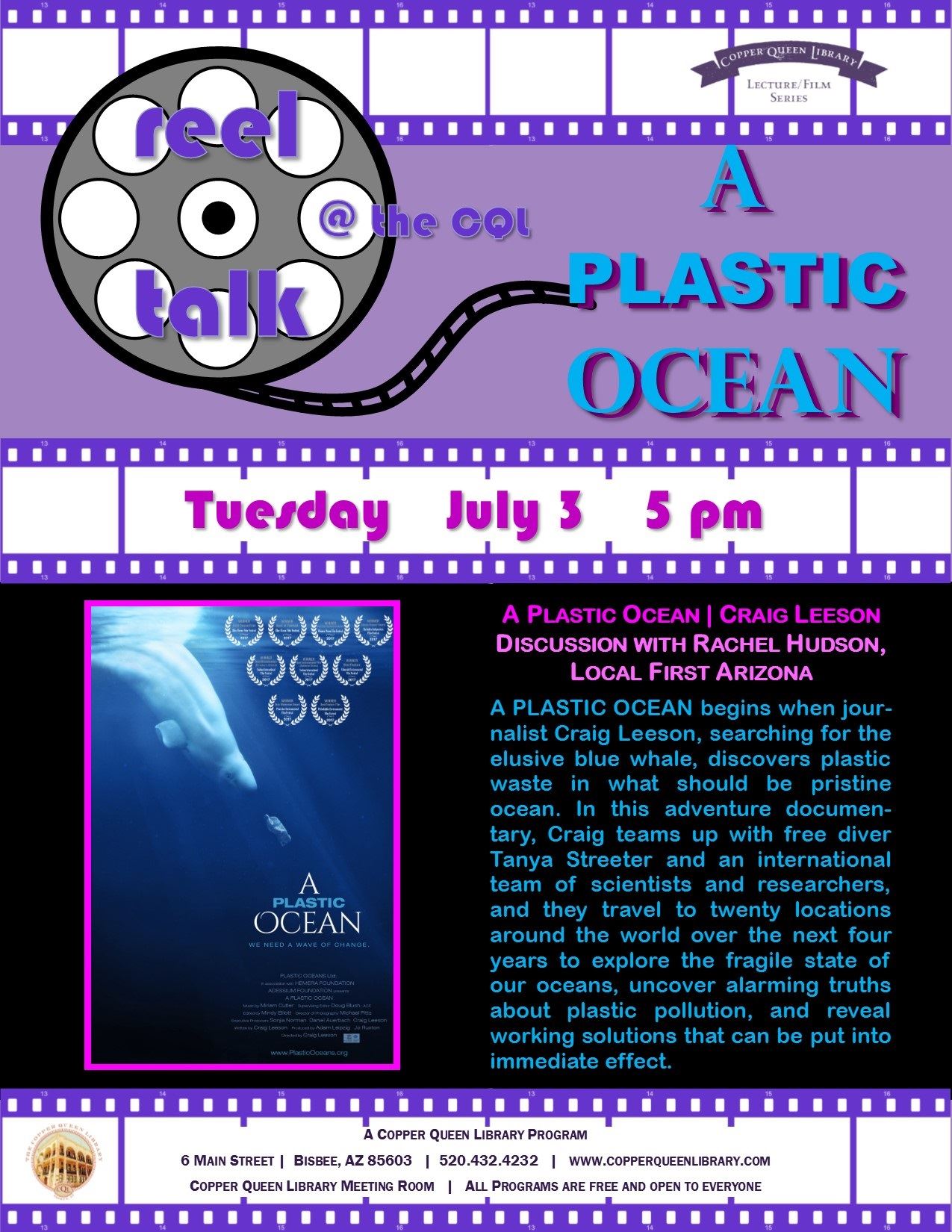REEL TALK A PLASTIC OCEAN 6.3.18  8.5 X 11