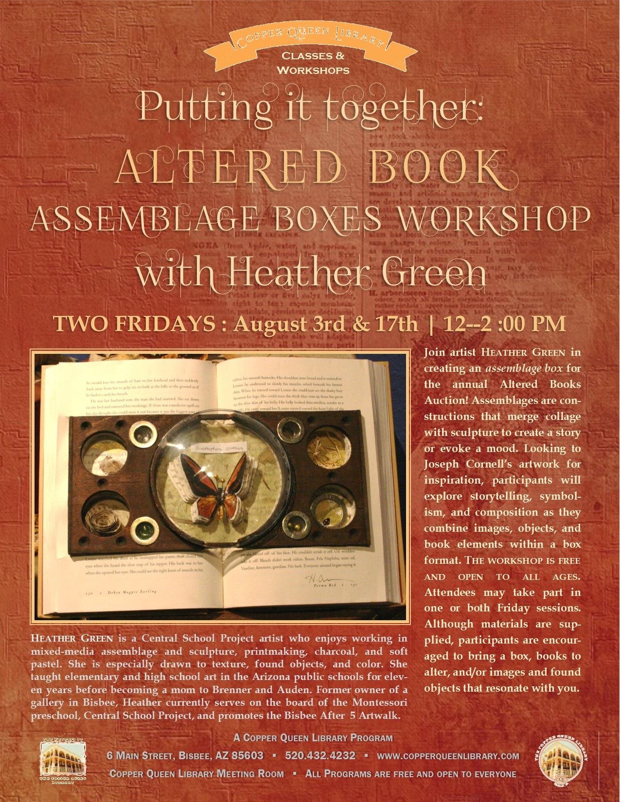 HEATHER GREEN ALTERED BOOKS WORKSHOP 8.3.18 8.5 X 11