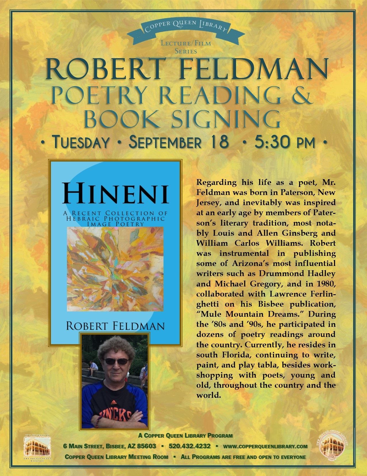 ROBEWRT FELDMAN POETRY 9.18.18 8.5 X 11