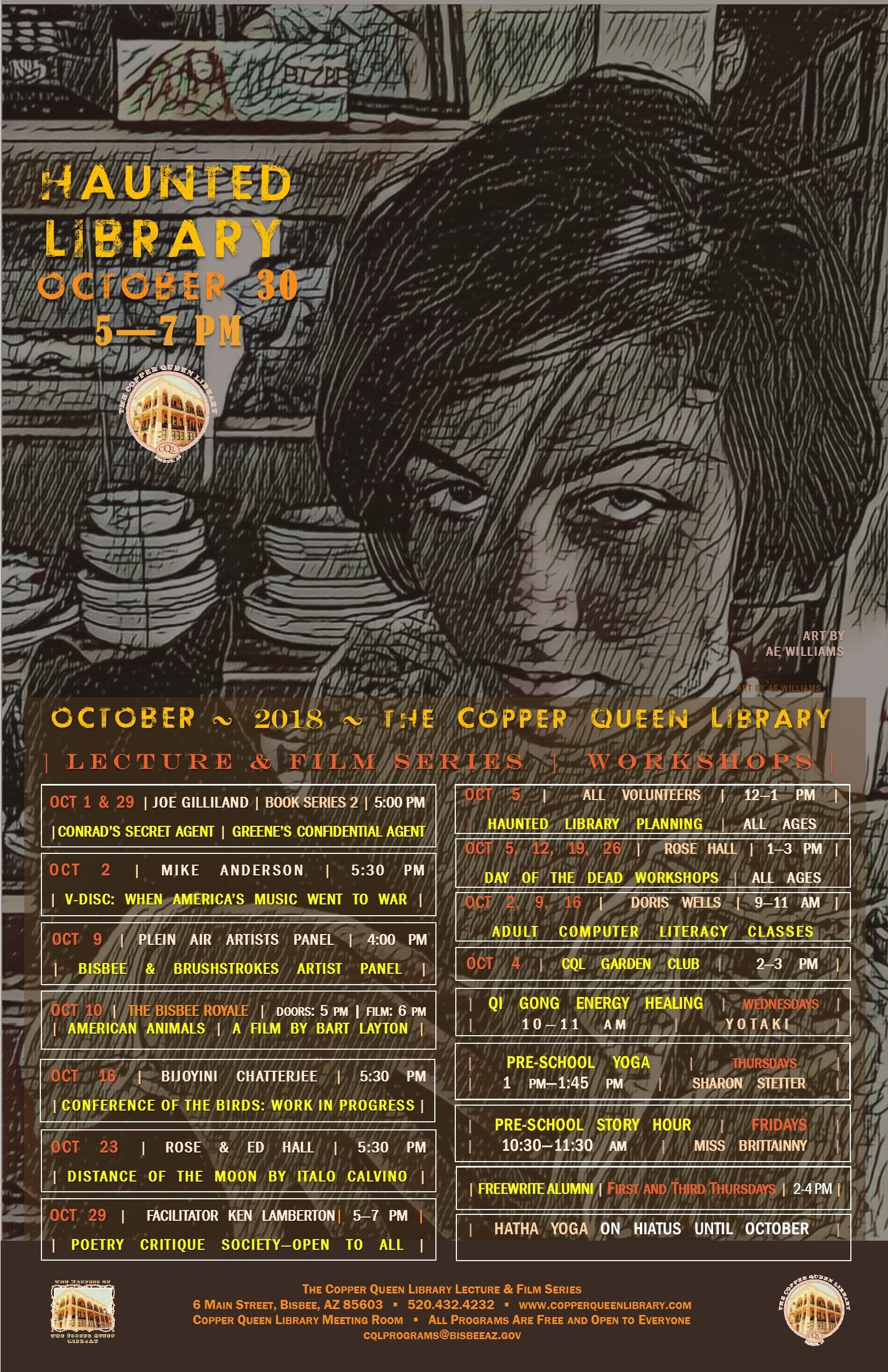 OCTOBER 2018 MONTHLY SCHEDULE