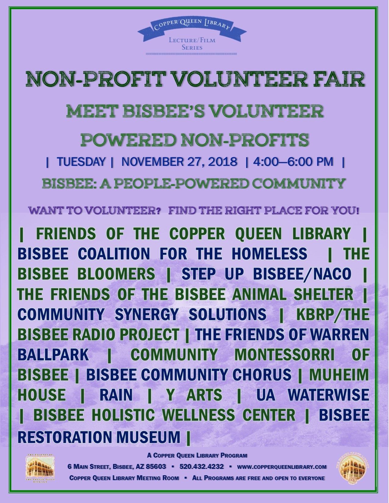 VOLUNTEER FAIR 2018