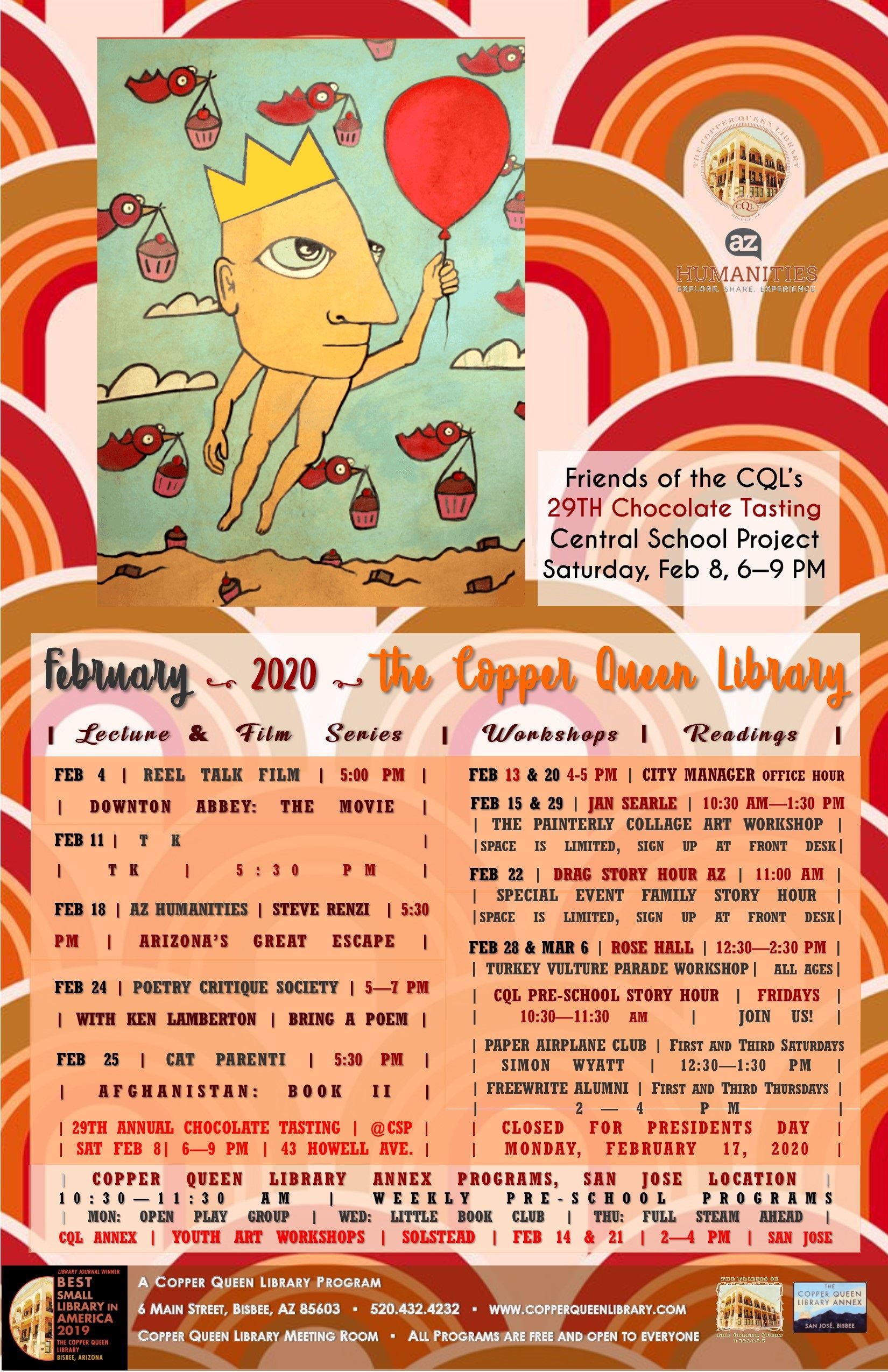 FEBRUARY 2020 MONTHLY SCHEDULE